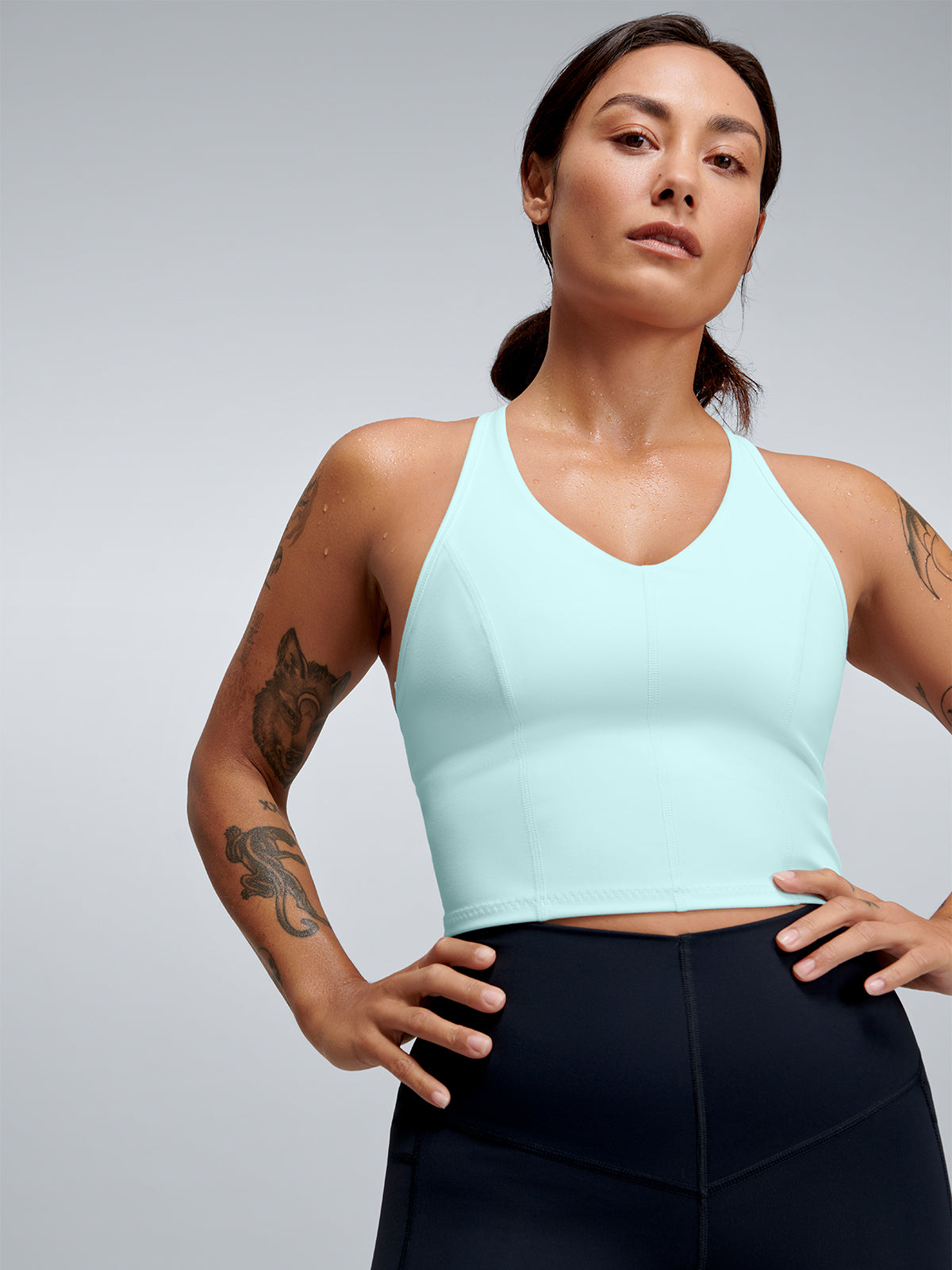 FEMME FATALE RECYCLED Longline Bra Mint