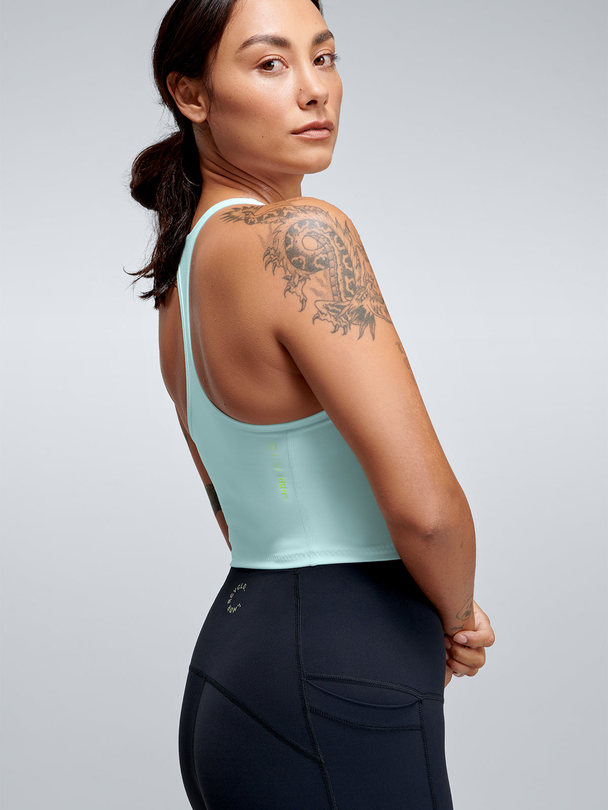 FEMME FATALE RECYCLED Longline Bra Mint