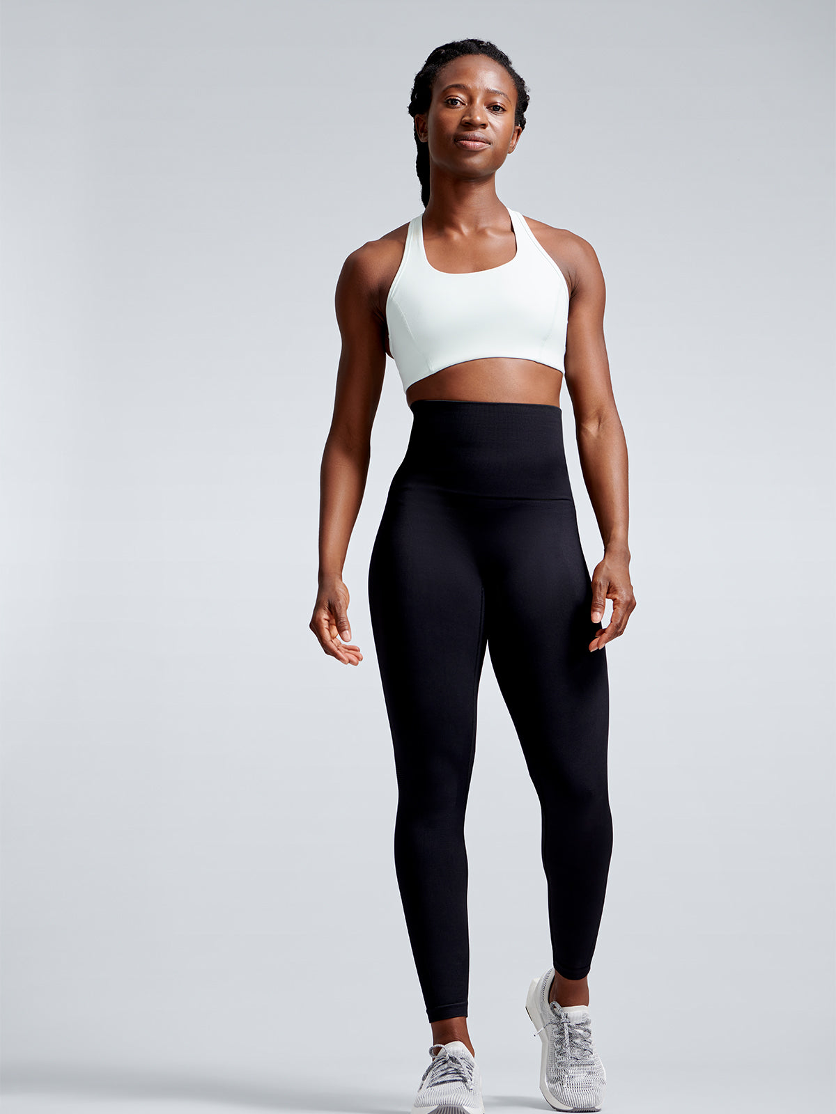 Womens chisel super high waisted ankle length black leggings 3