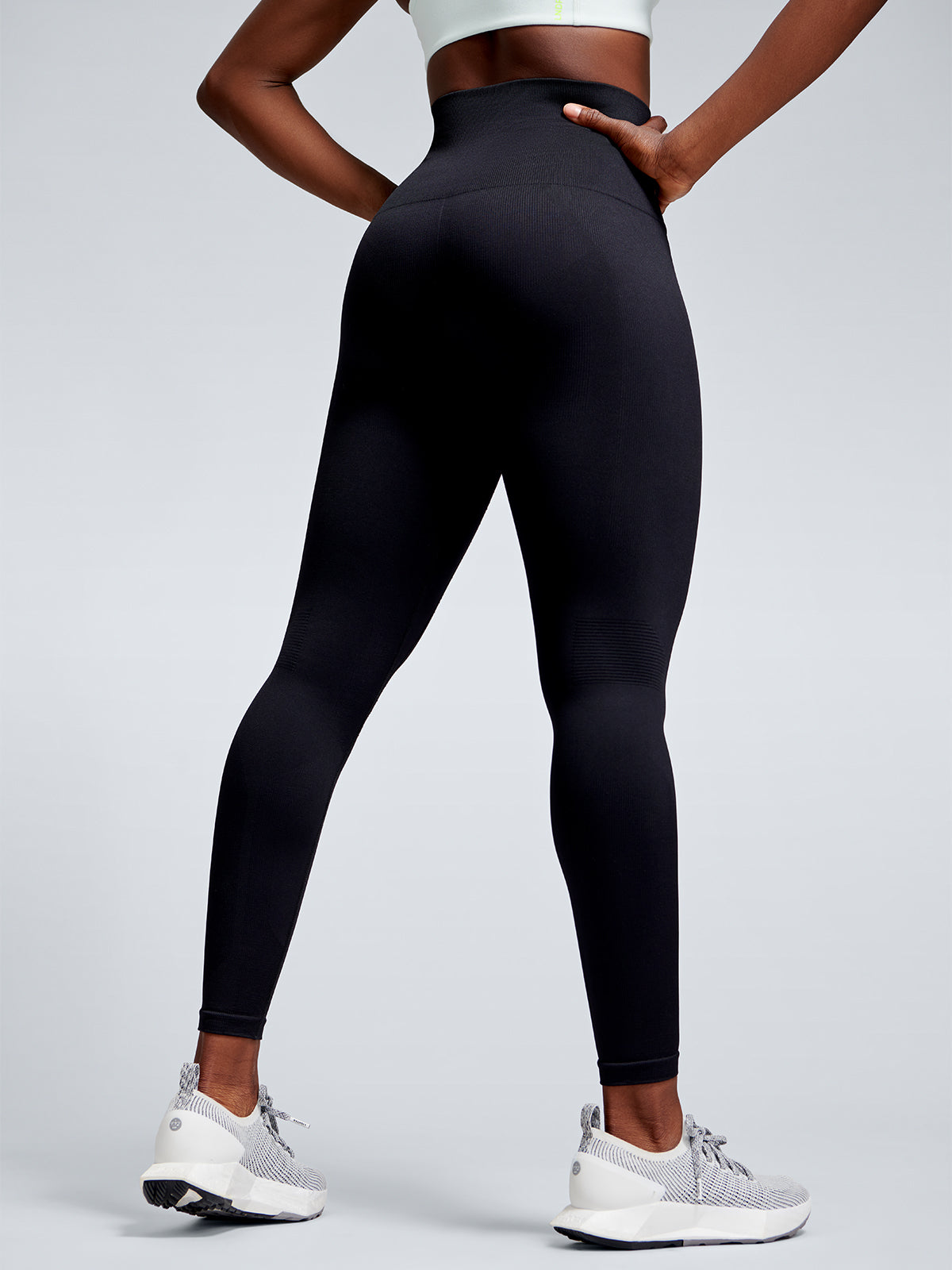 Womens chisel super high waisted ankle length black leggings 5