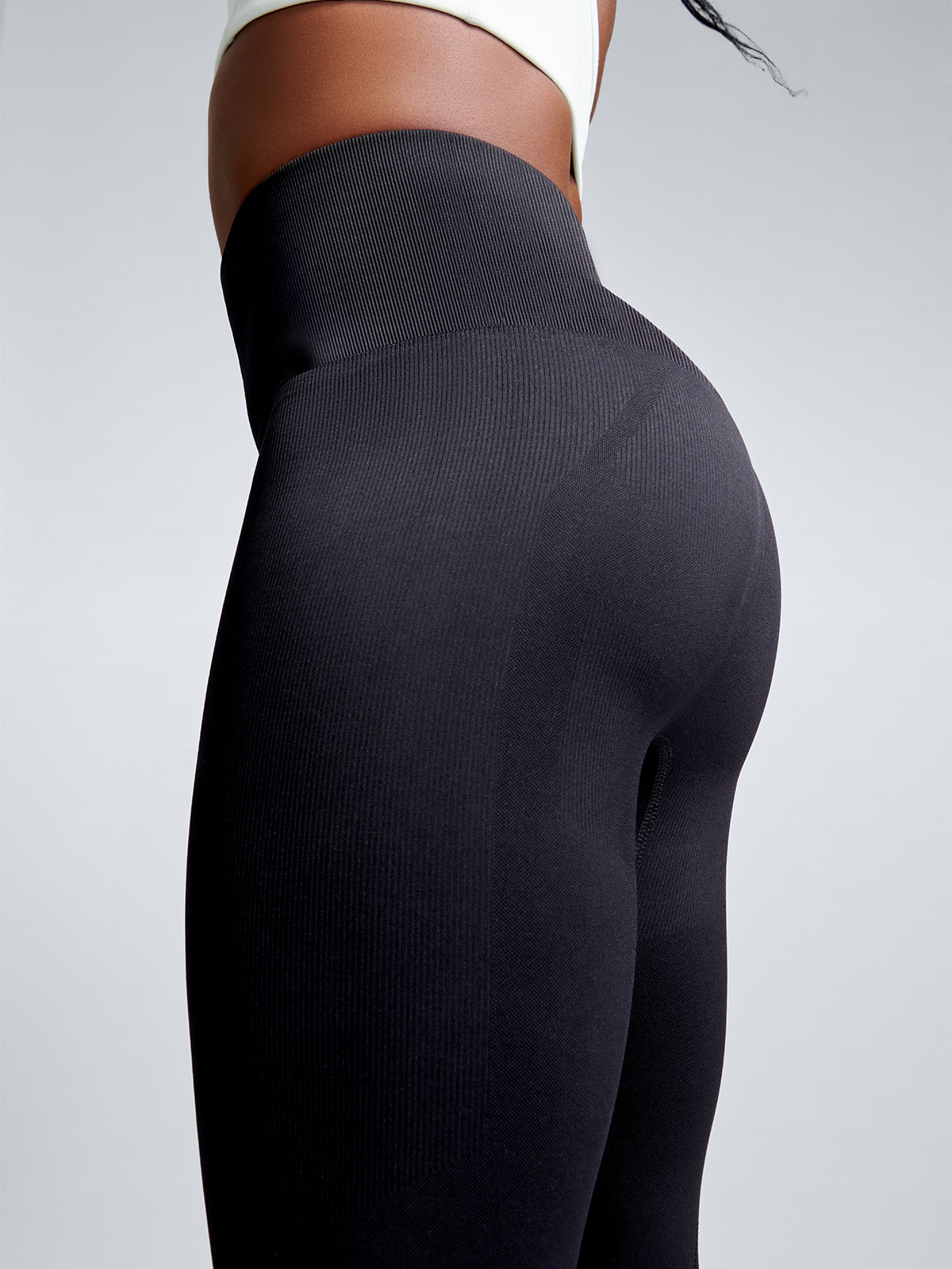 Womens chisel super high waisted ankle length black leggings 6