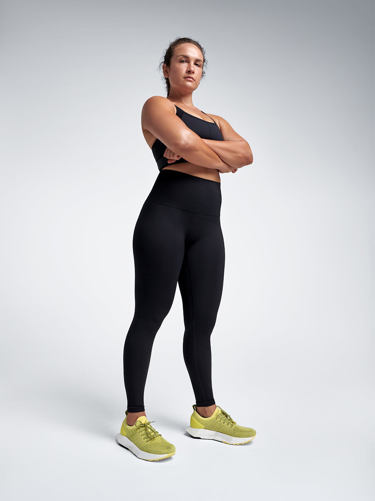Womens chisel super high waisted full length black leggings 3