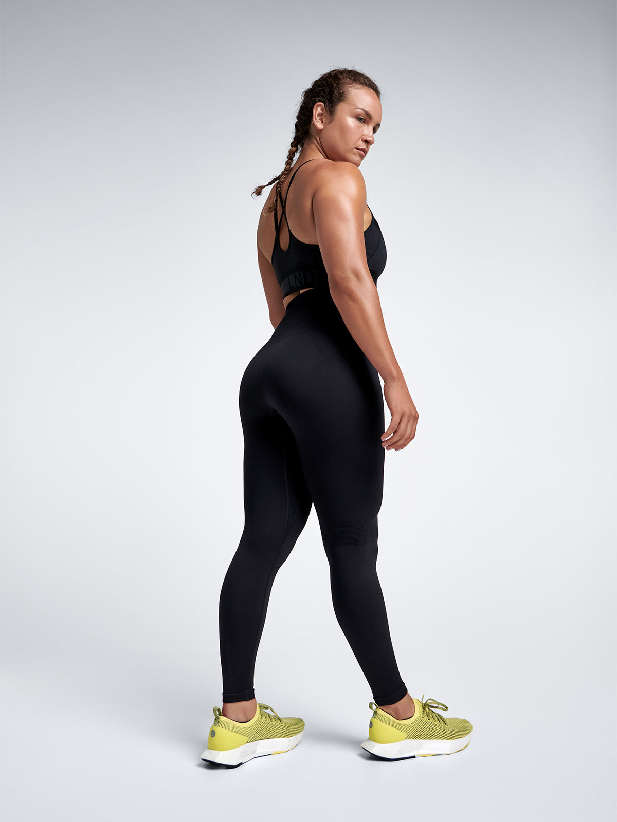 Womens chisel super high waisted full length black leggings 4