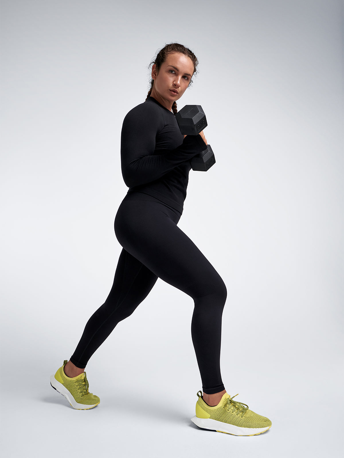 Womens chisel super high waisted full length black leggings 7