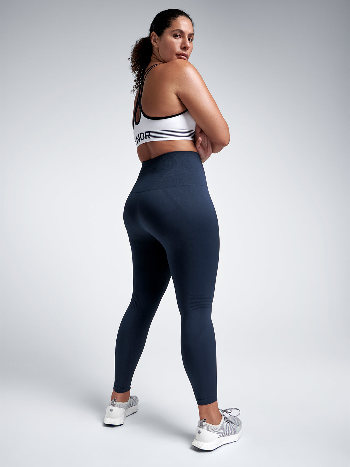 Womens chisel super high waisted ankle length marine blue leggings 6
