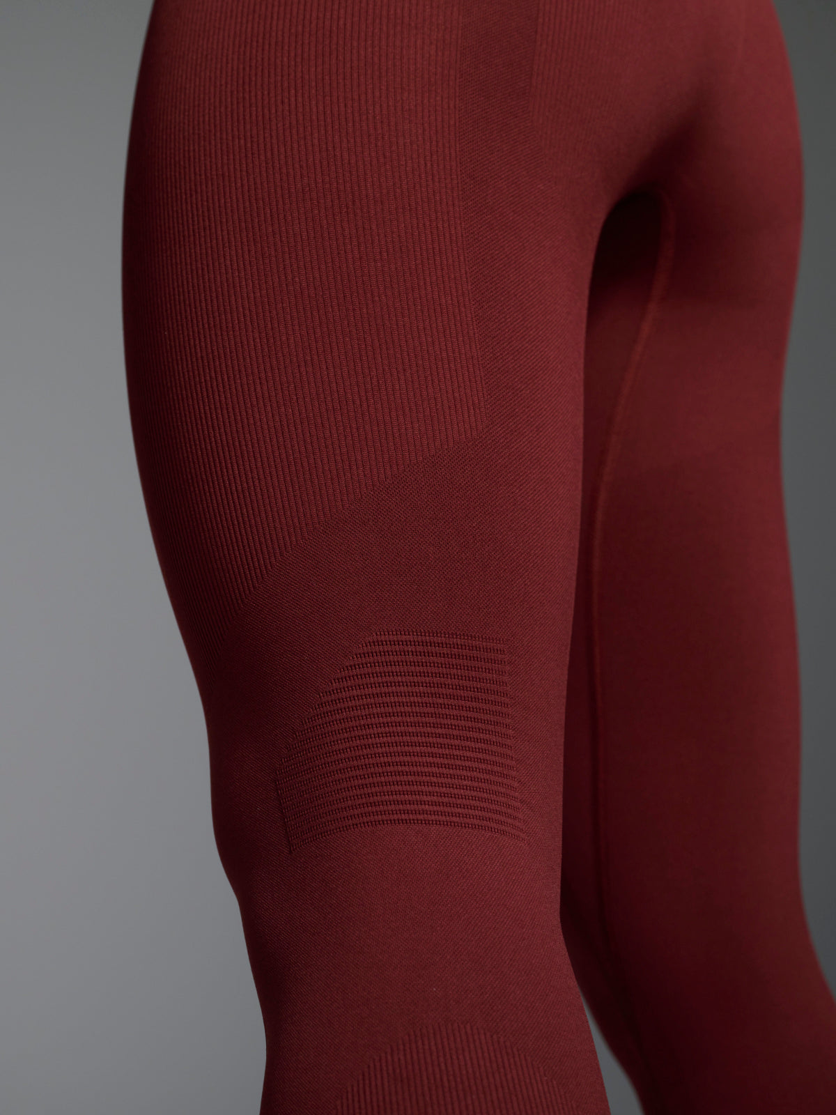 Womens chisel high waisted ankle length red rust leggings 7