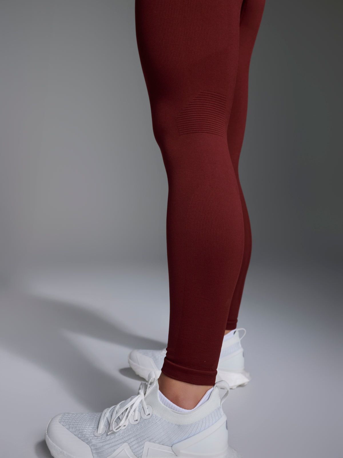 Womens chisel high waisted ankle length red rust leggings 8