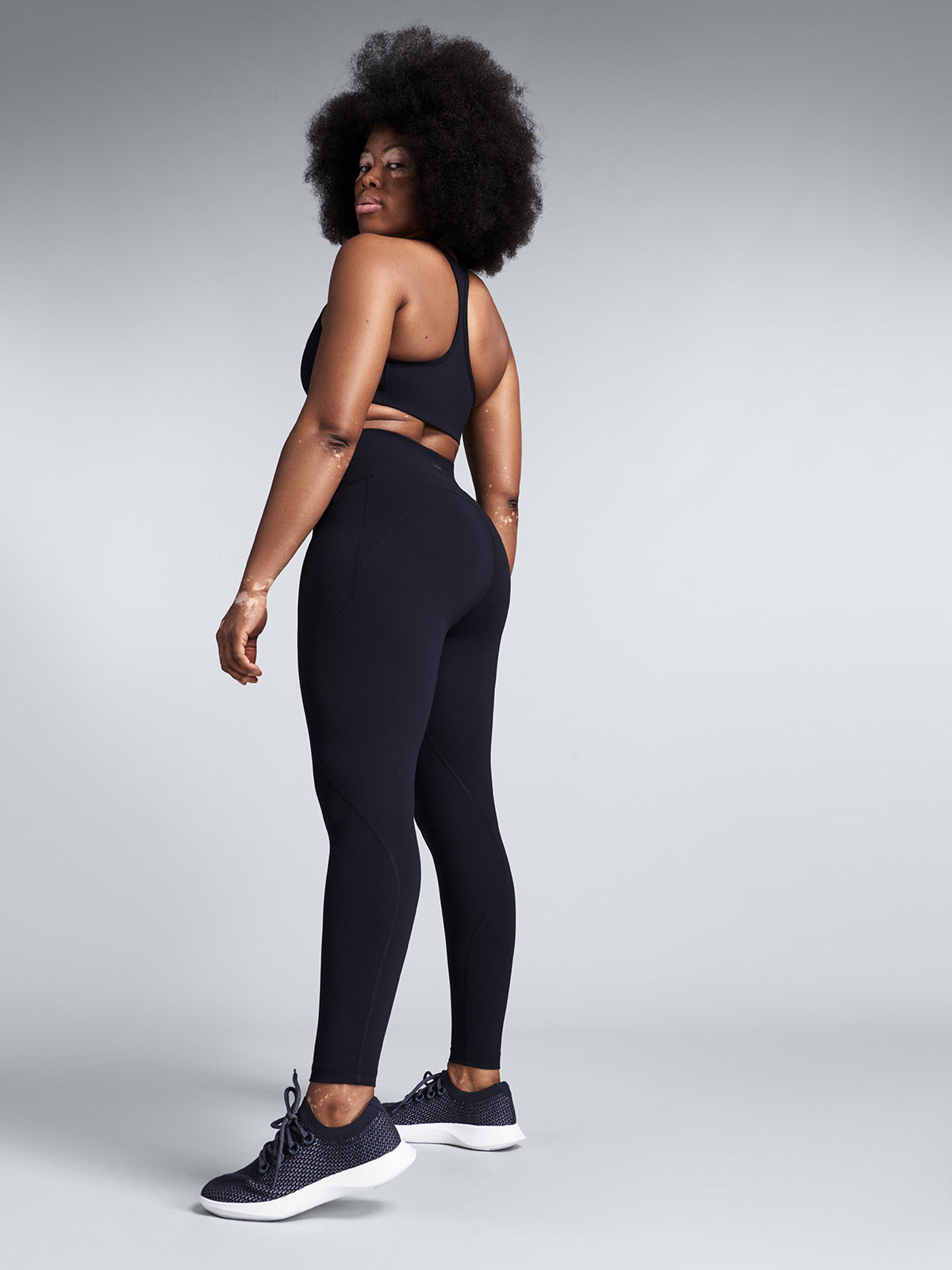 Womens fatal attraction high waisted full length black leggings 5