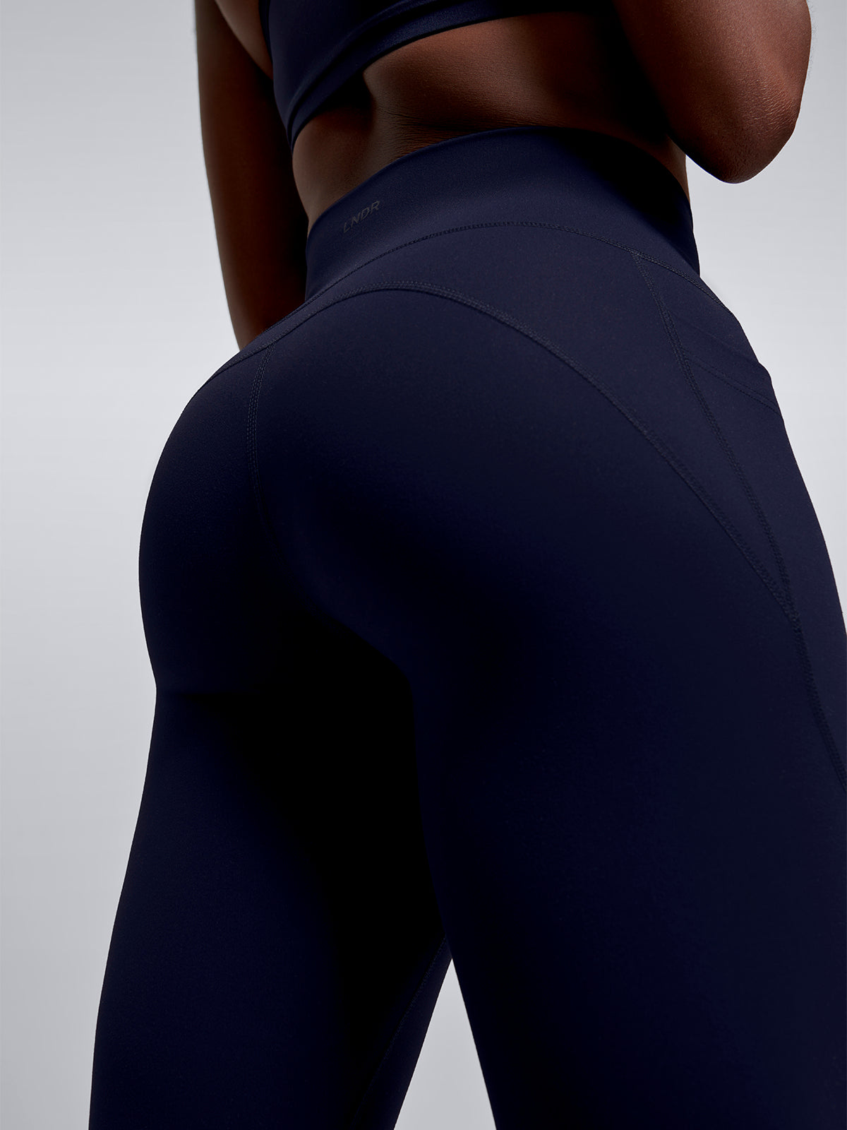 Womens fatal attraction high waisted full length navy blue leggings 6