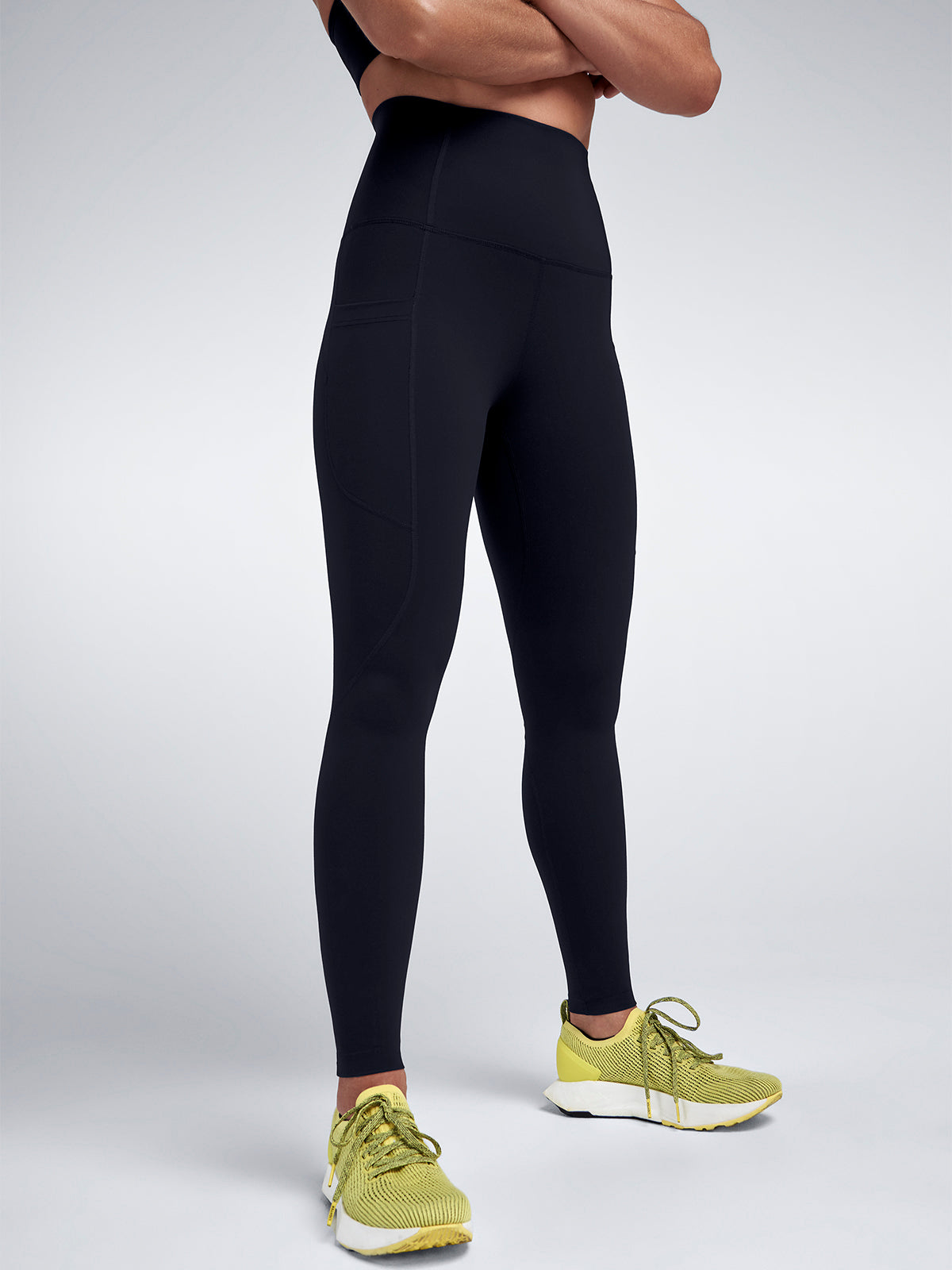 Womens fatal attraction super high waisted full length black leggings 3