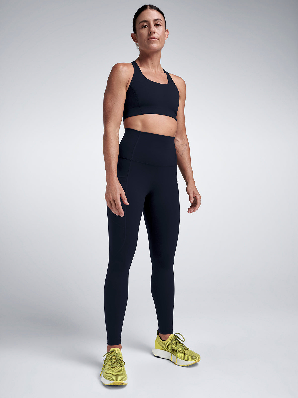 Womens fatal attraction super high waisted full length black leggings 1