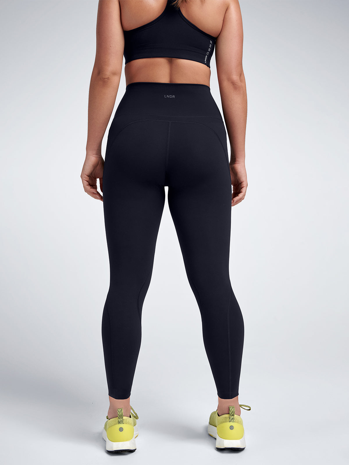 Womens fatal attraction high waisted ankle length black leggings 5
