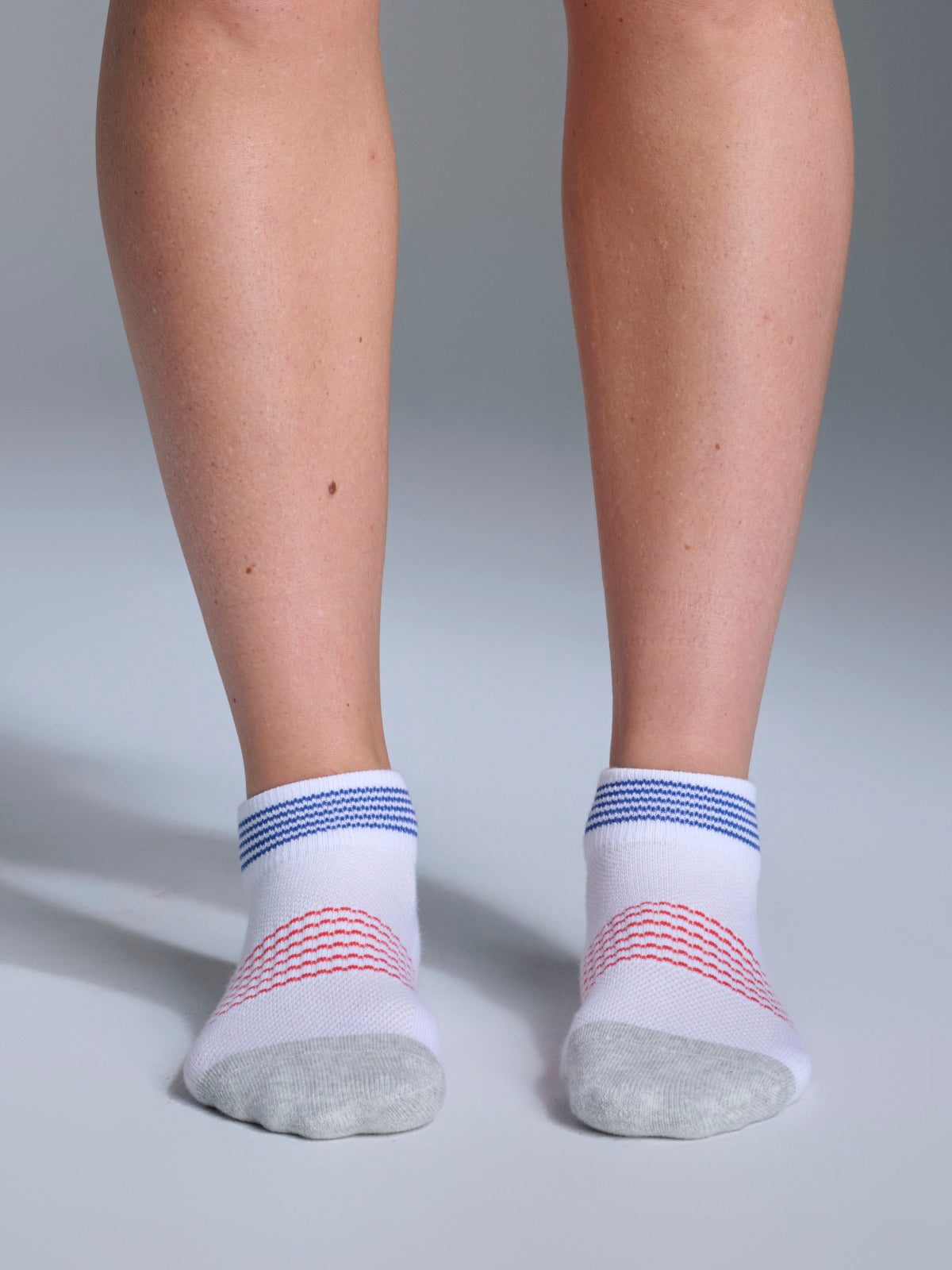 Womens grit white ankle sock 5