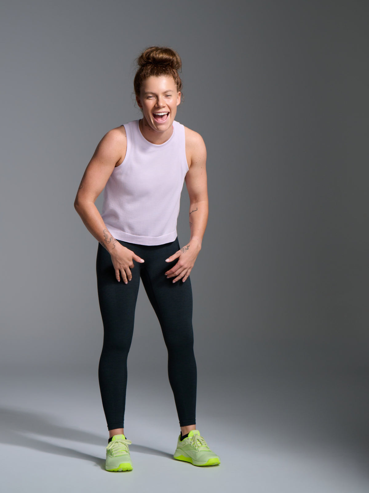 HERE TODAY Cropped Tank Lilac
