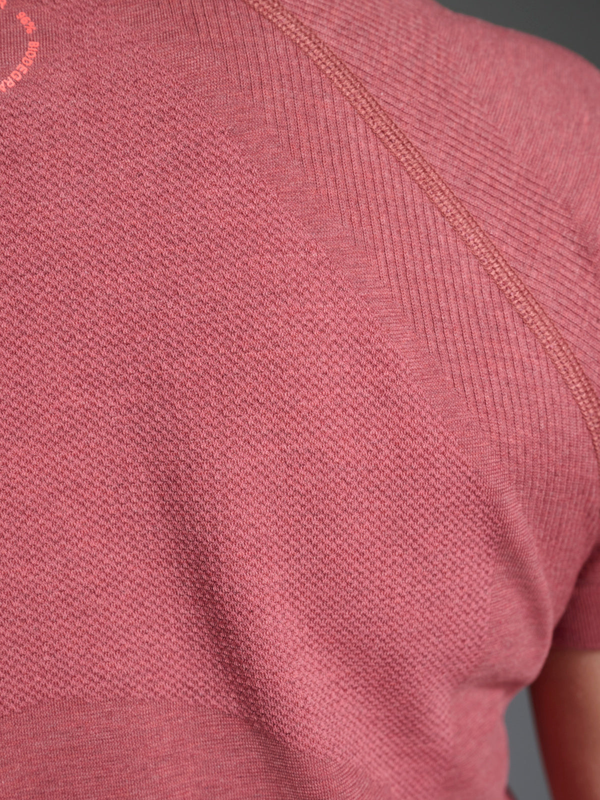 Womens here today cropped red earth marl tee 3