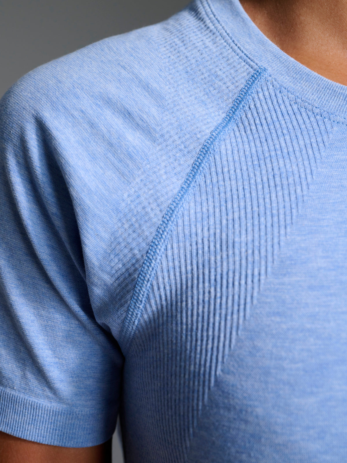 Womens here today short sleeve blue marl tee 4