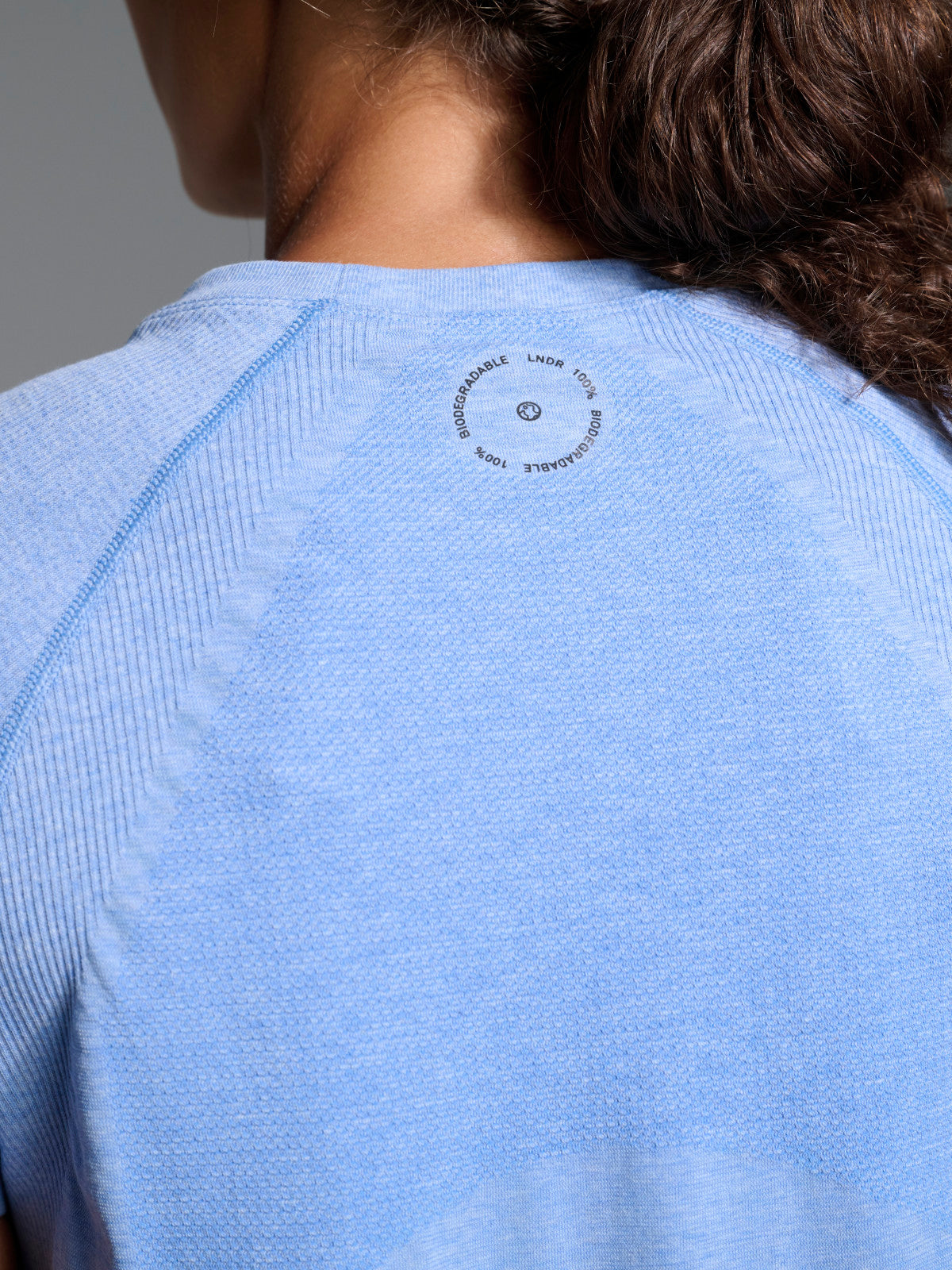 Womens here today short sleeve blue marl tee 6