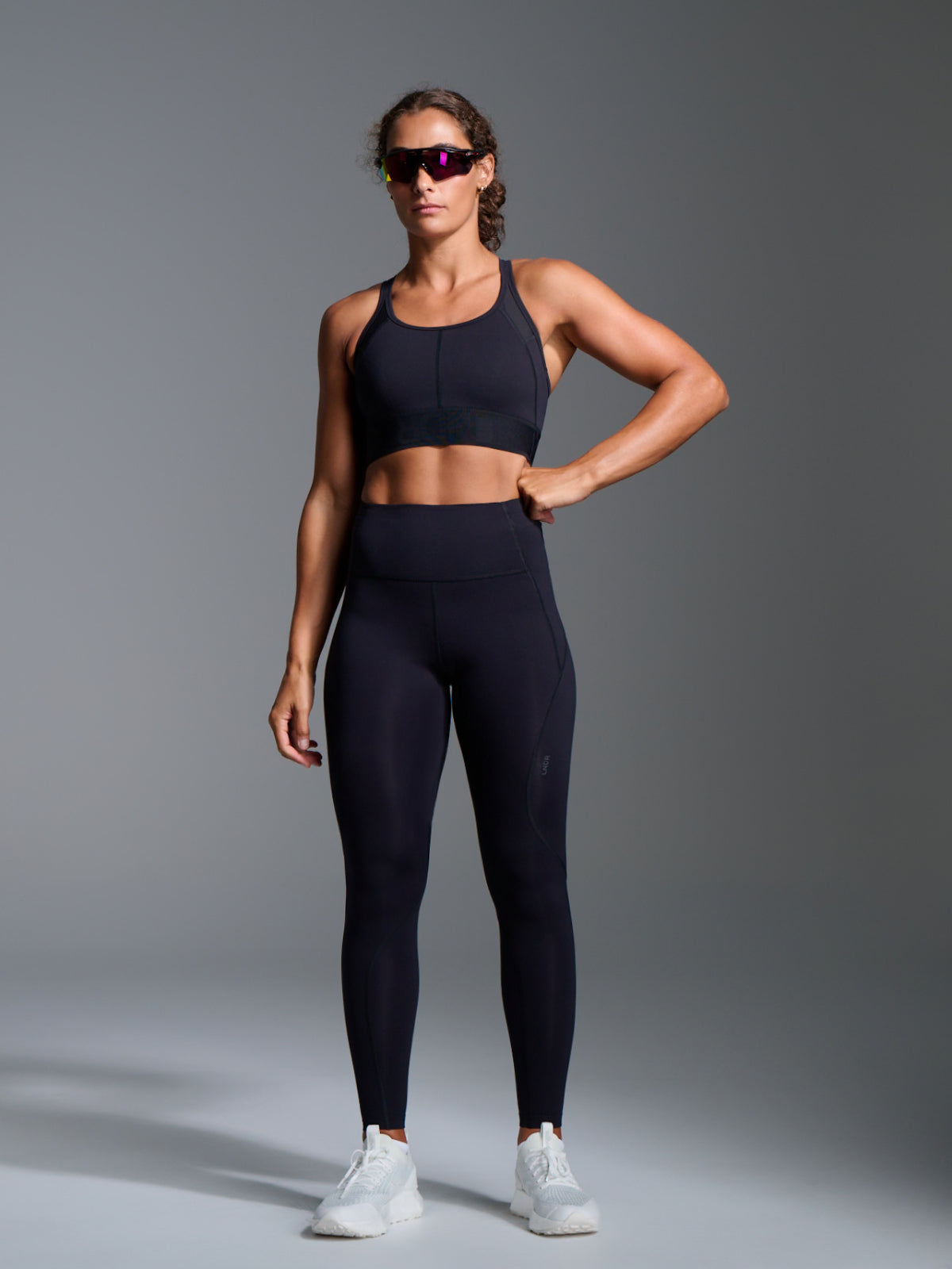 Womens limitless black sports bra 5