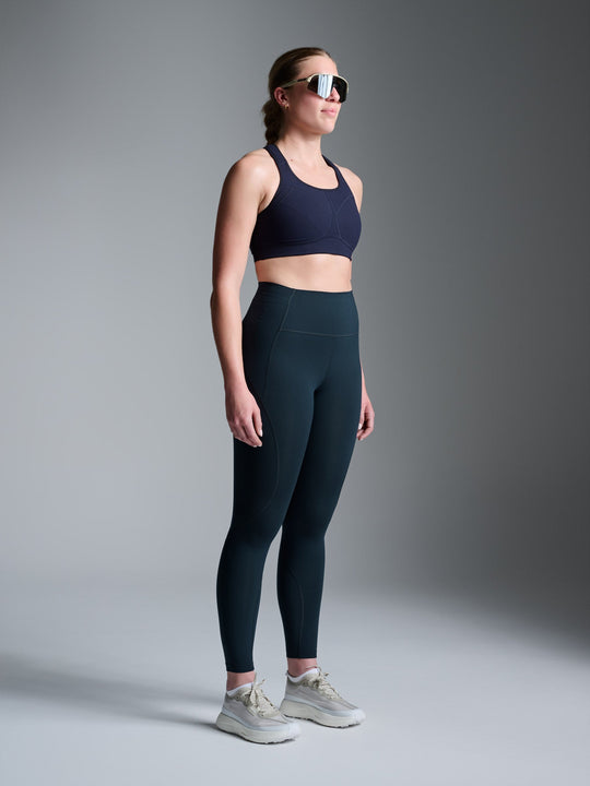 LNDR Limits 8/8 running leggings in Marine