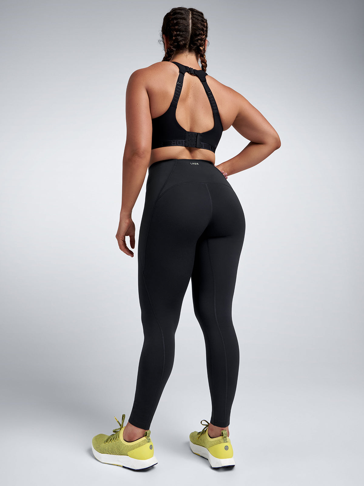 Womens obsession high waisted full length black leggings 3
