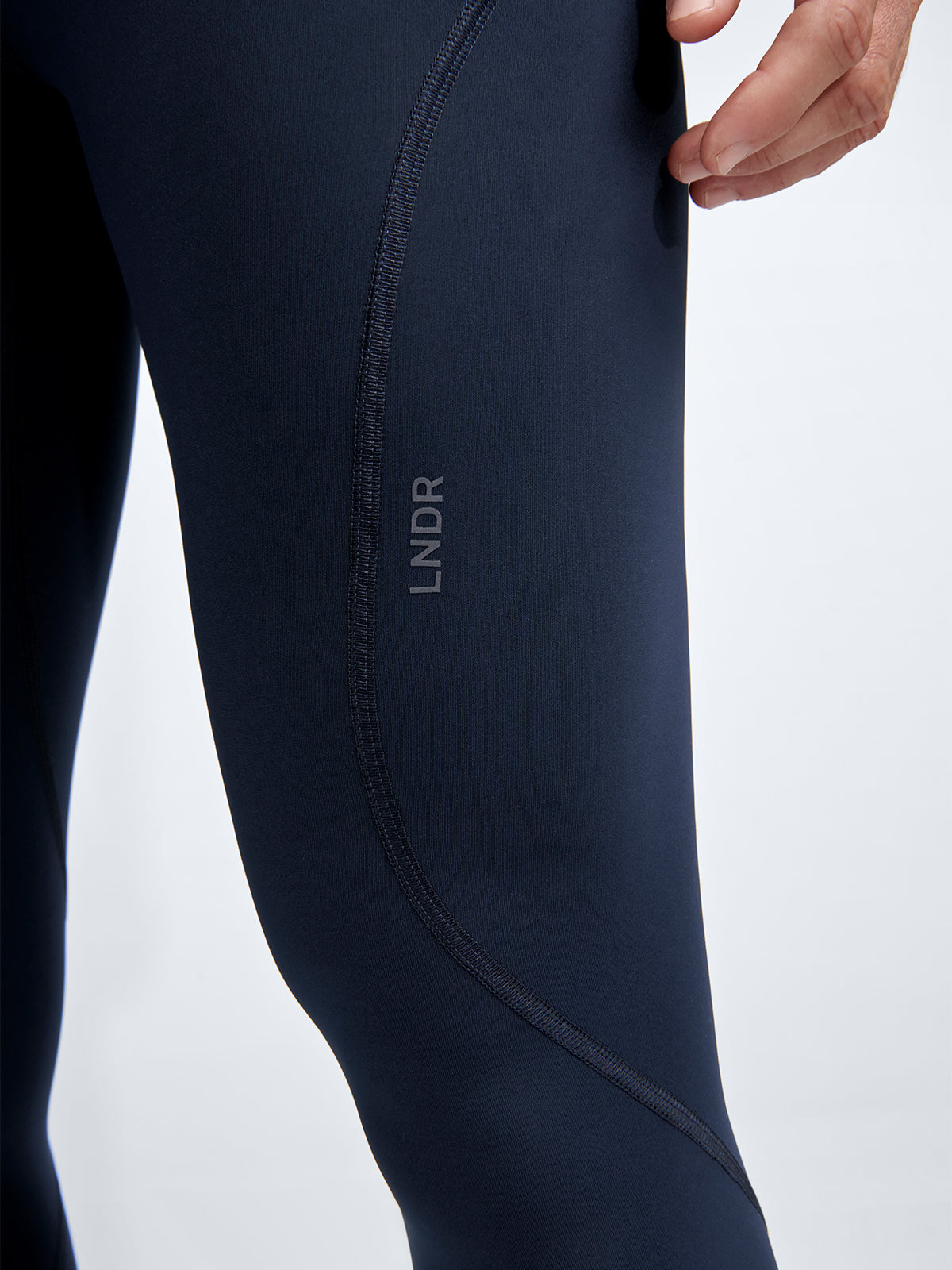Womens limitless pocket high waisted ankle length marine blue leggings 6