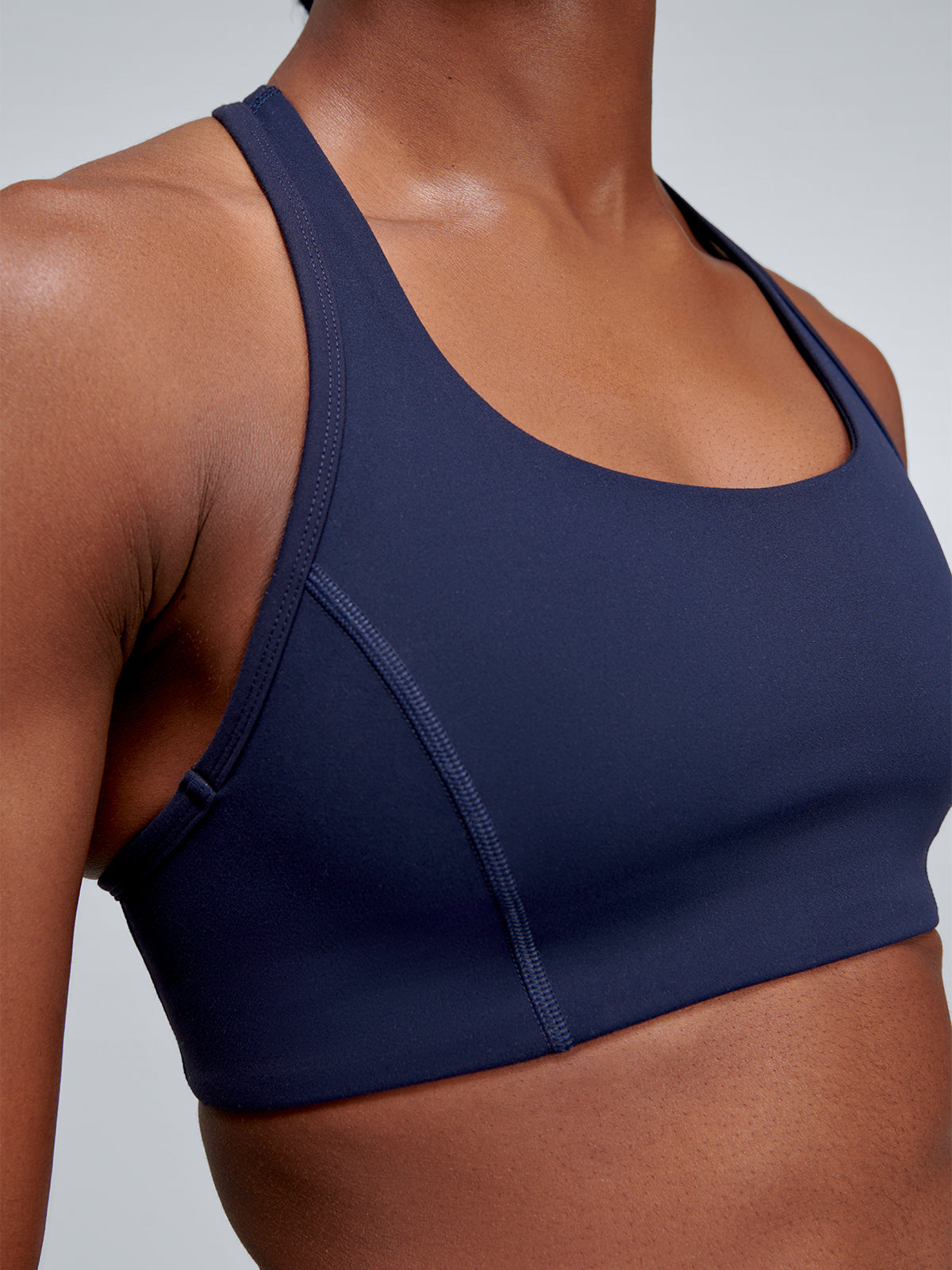 Womens fatal attraction navy blue sports bra 7