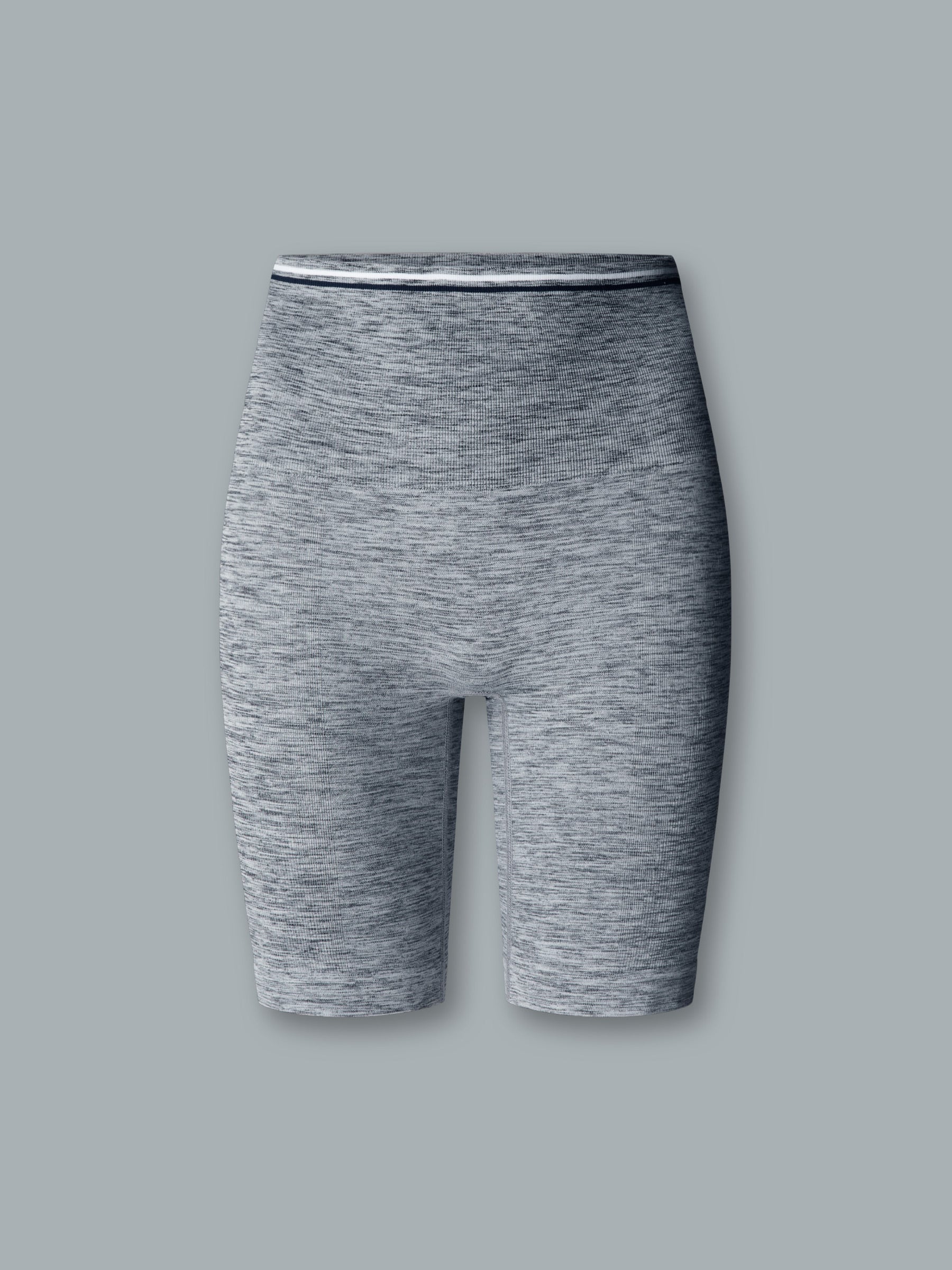 CHISEL MELANGE 8" Bike Short Grey Marl