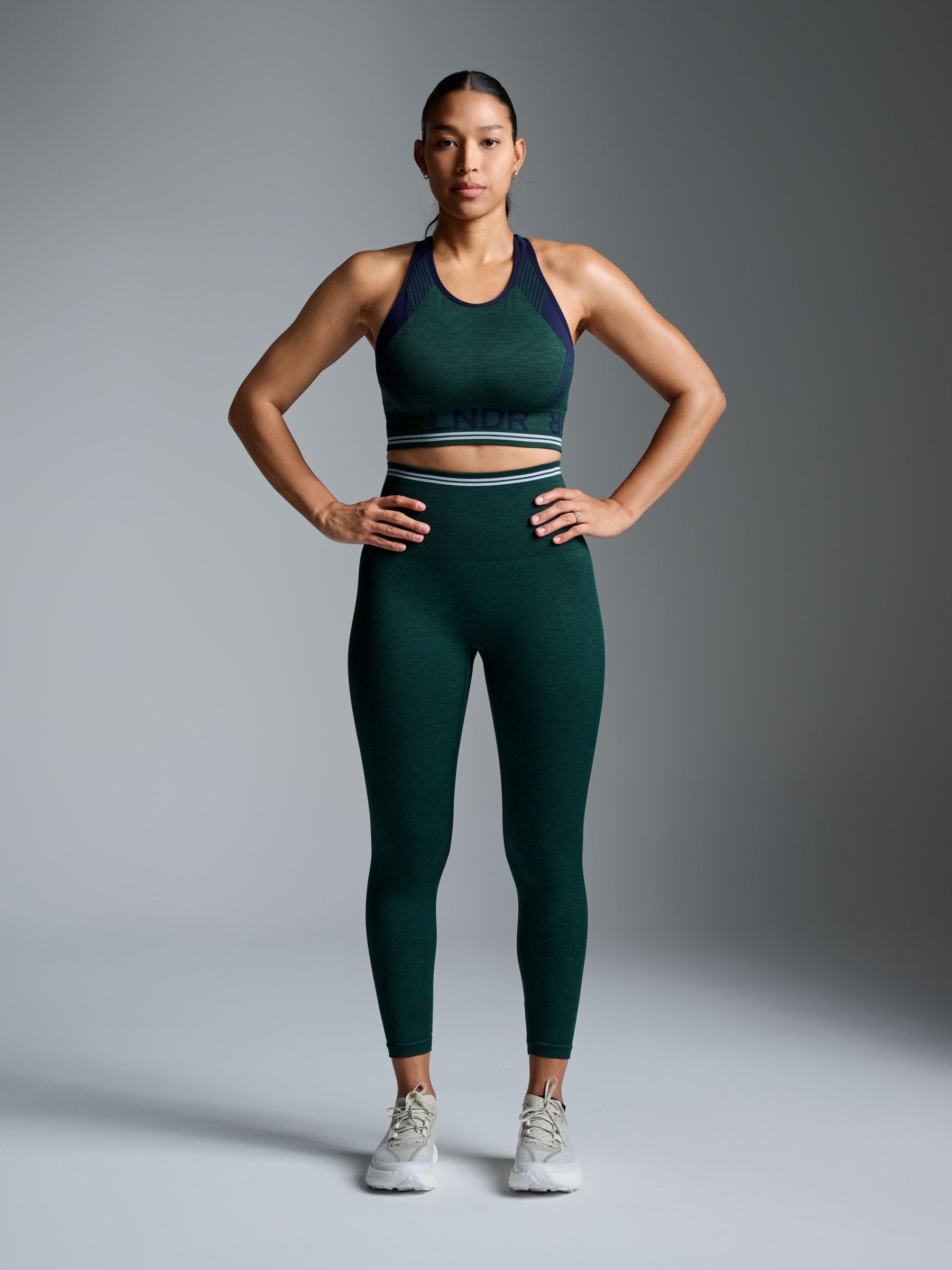 AERO DYNAMIC Sports Bra Dark Green Marl