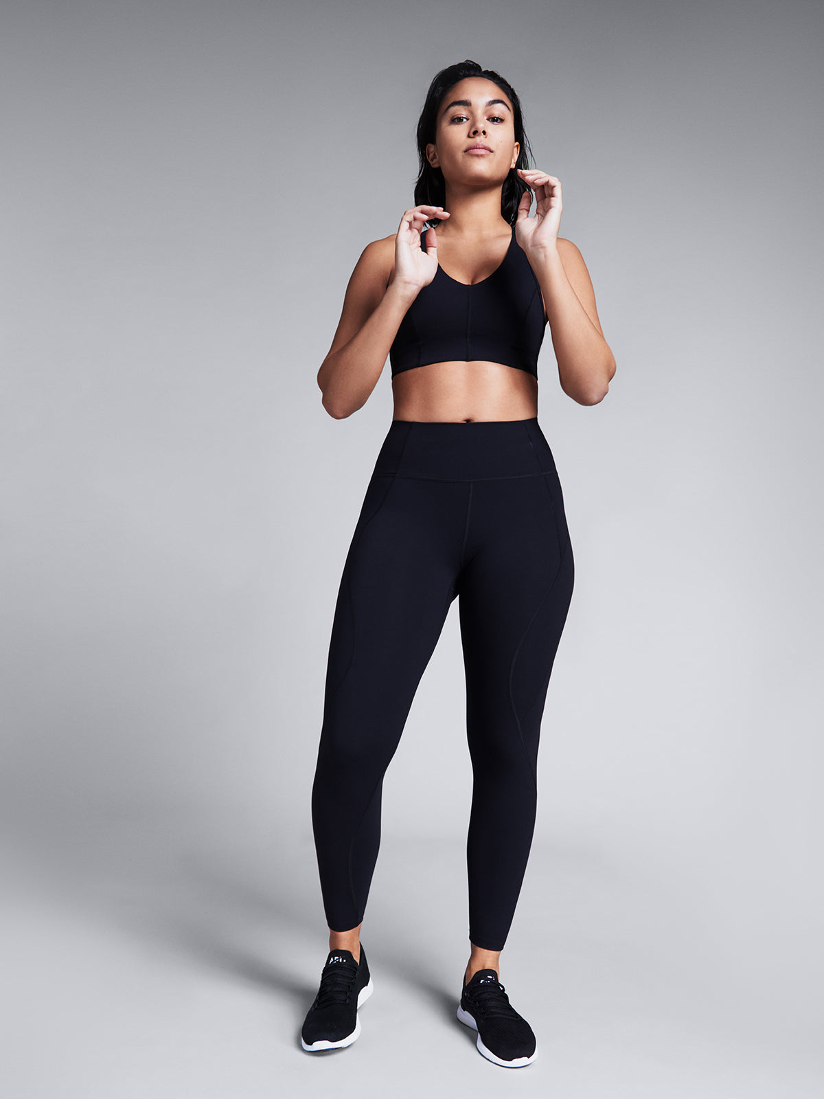 Womens femme fatale black sports bra 11