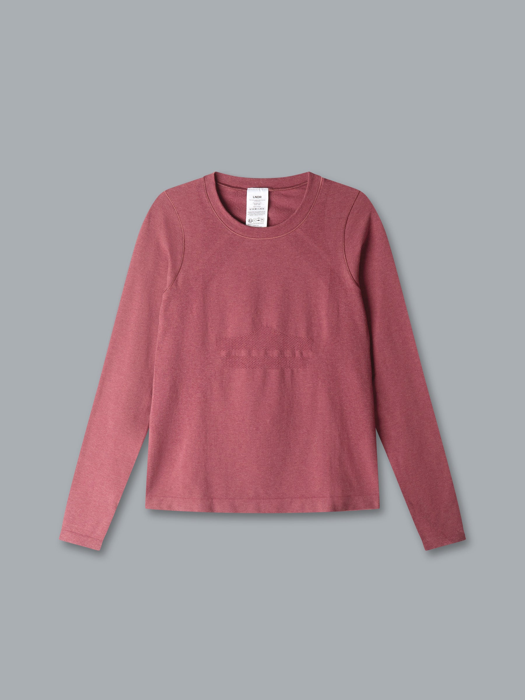 HERE TODAY MELANGE Long Sleeve Tee Earth Marl