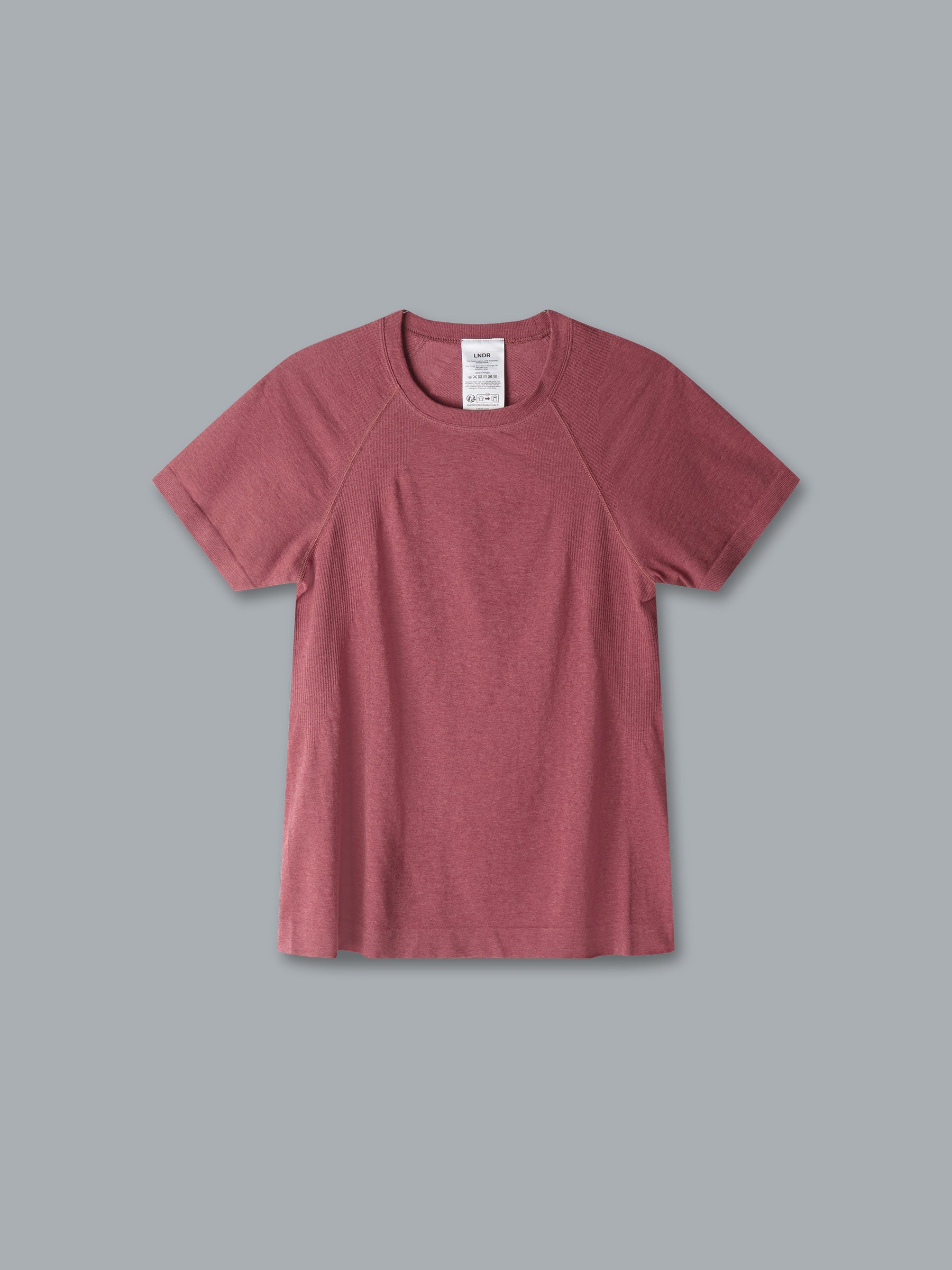 HERE TODAY MELANGE Short Sleeve Tee Earth Marl