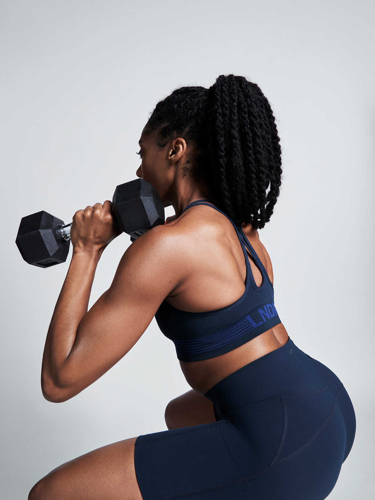 Womens blade marine blue sports bra 6