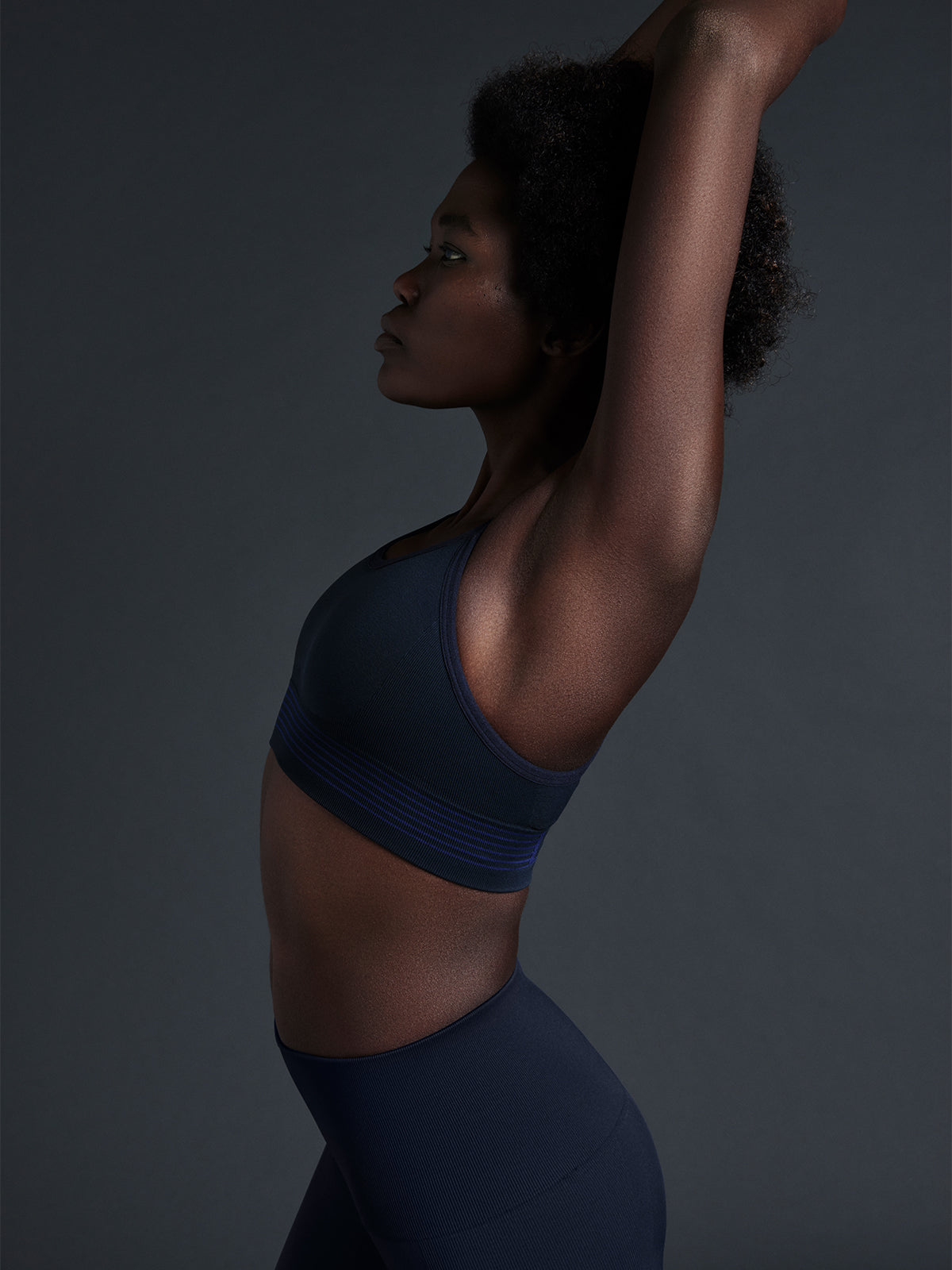 Womens blade marine blue sports bra 8
