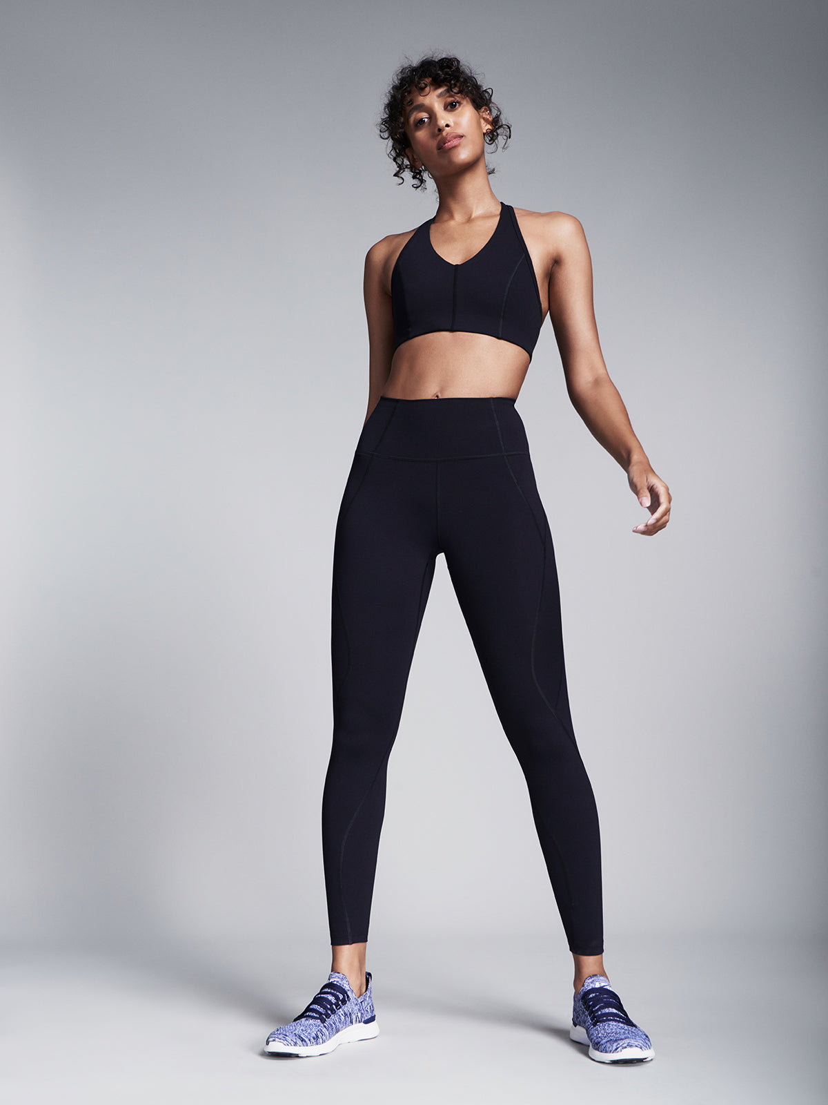 Womens femme fatale black sports bra 10