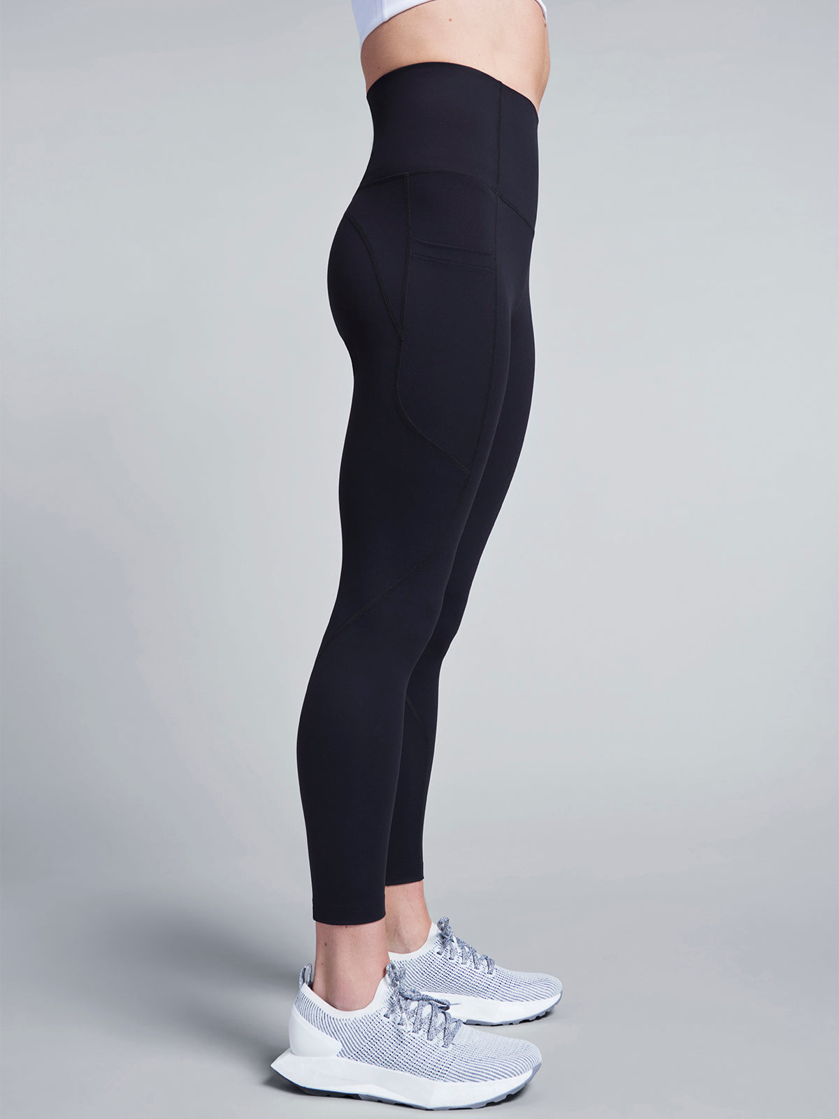 Womens fatal attraction super high waisted ankle length black leggings 1