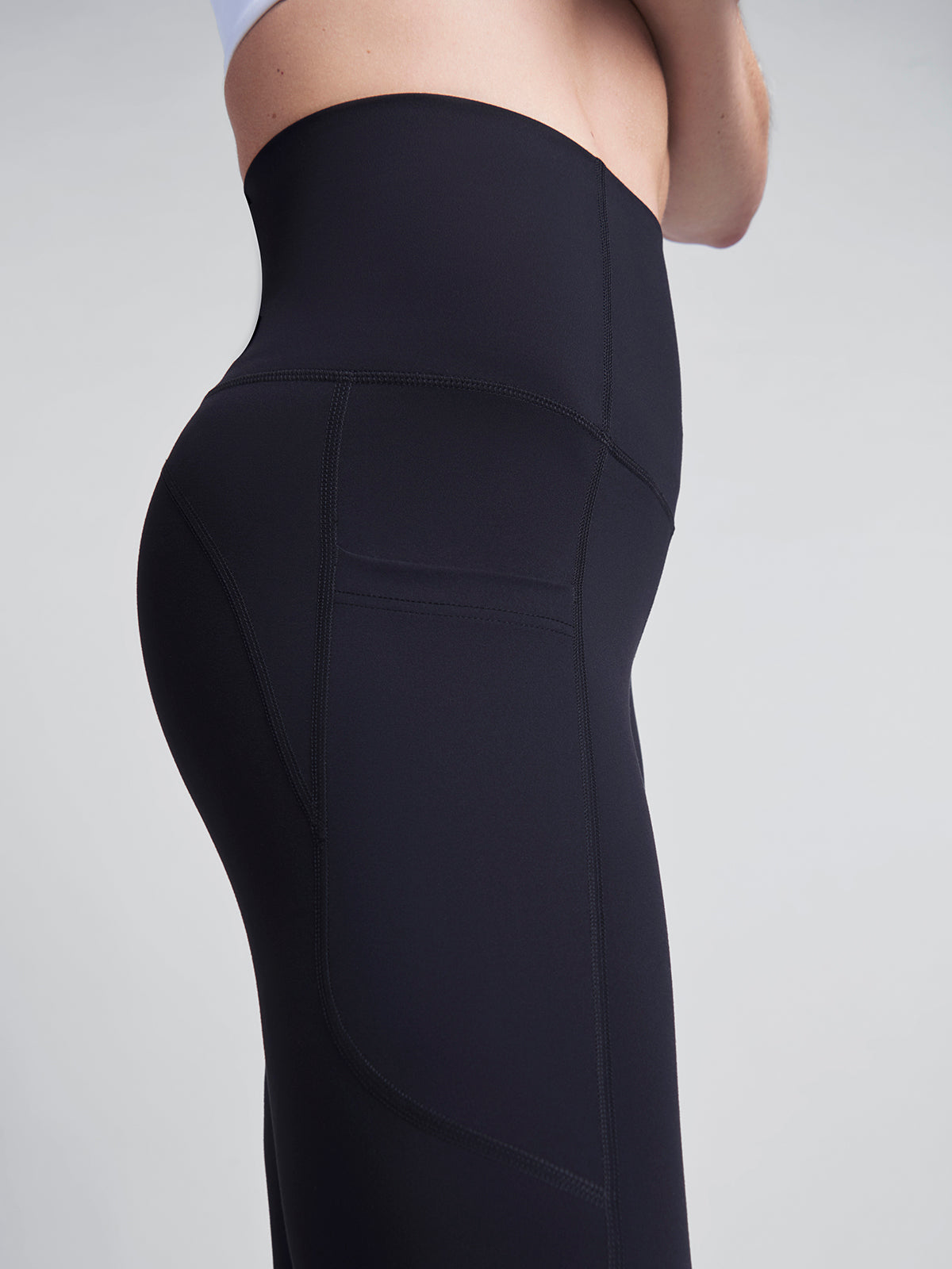 Womens fatal attraction super high waisted ankle length black leggings 5