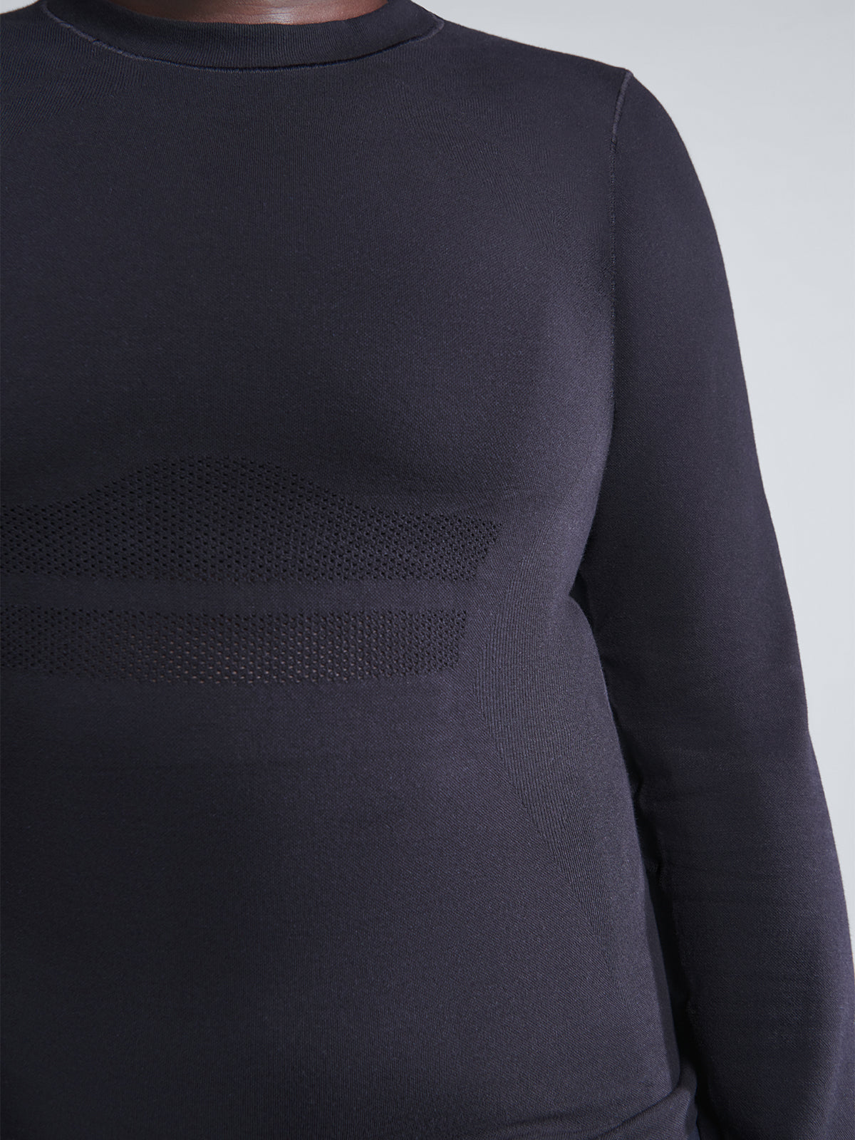 Womens here today long sleeve black tee 2