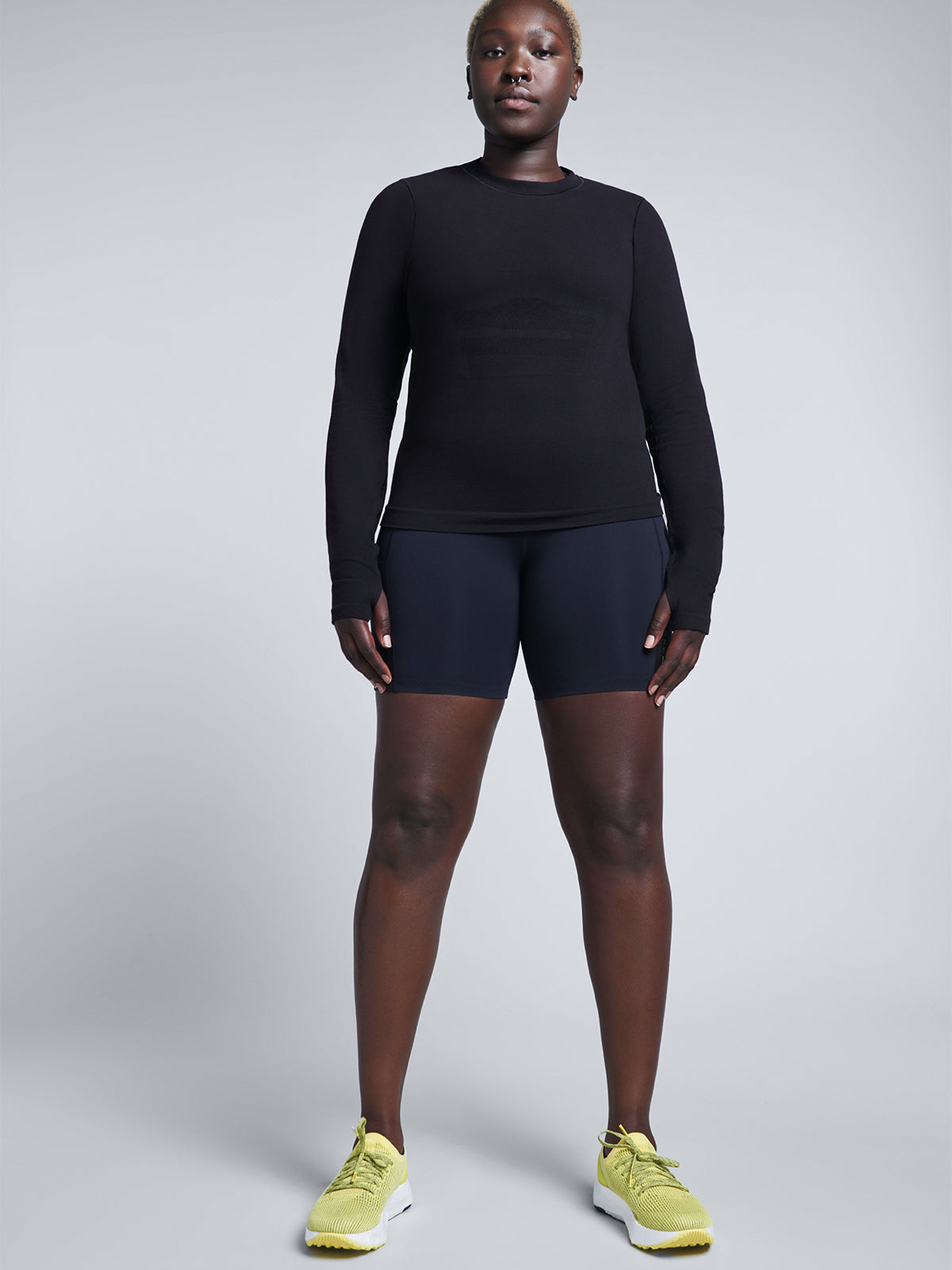 Womens here today long sleeve black tee 7