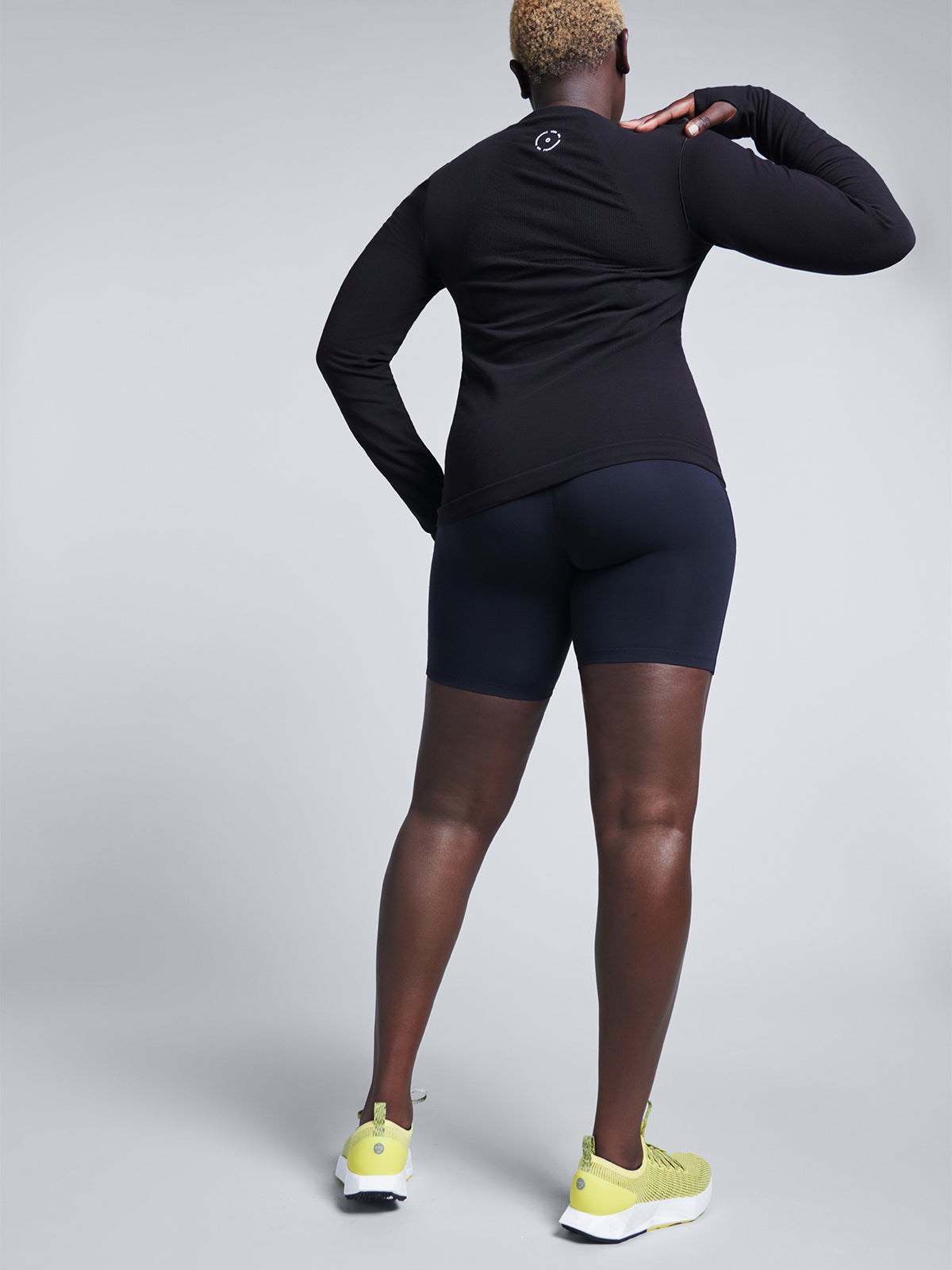 Womens here today long sleeve black tee 8