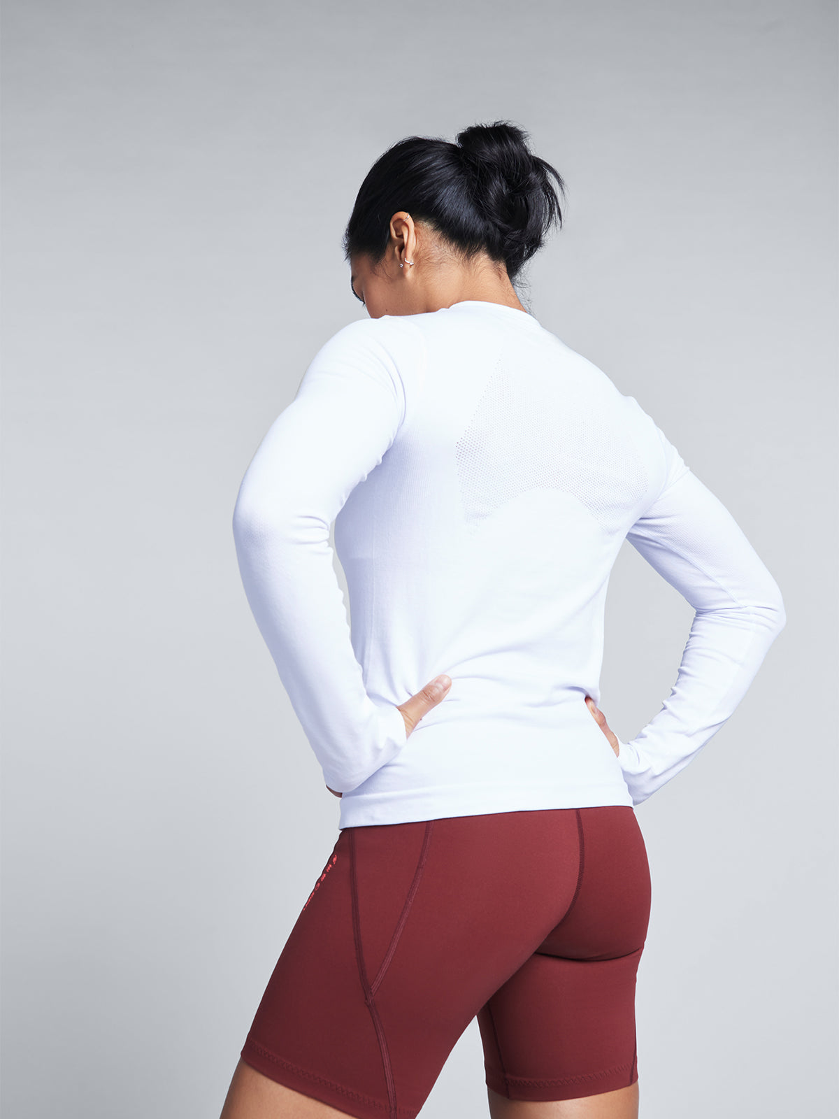 Womens here today long sleeve white tee 4