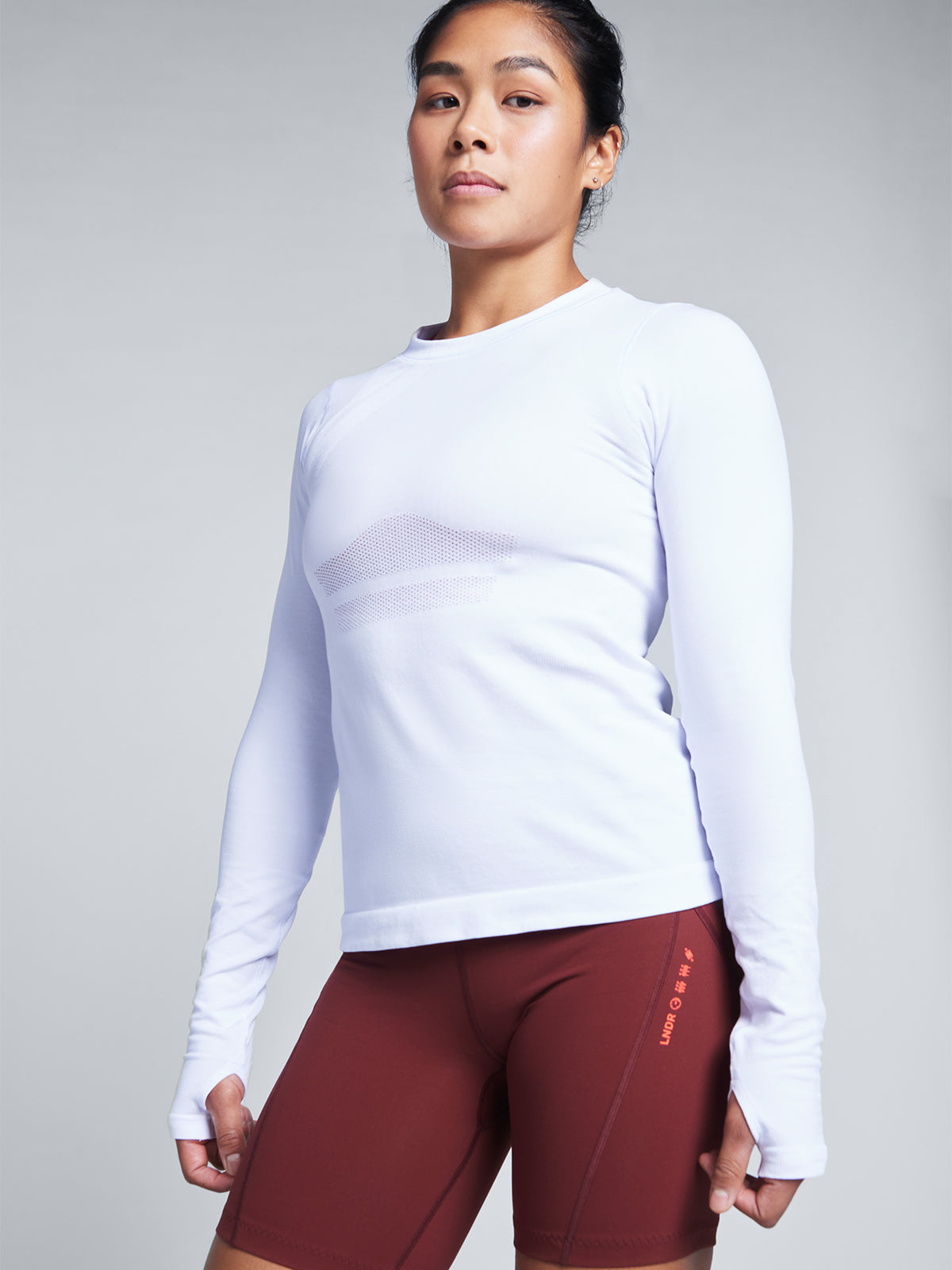 Womens here today long sleeve white tee 5