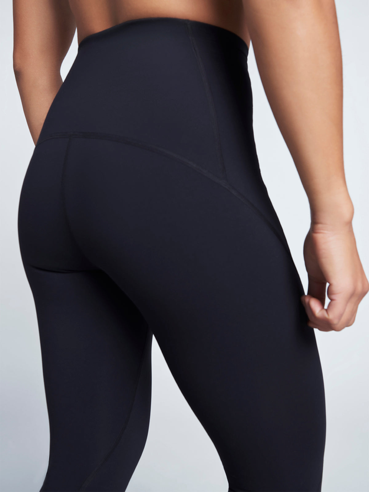 Womens limitless pocket super high waisted full length black leggings 6