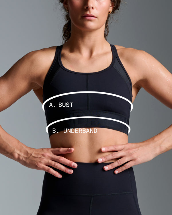 Measure your bust and waist to see which model your measurements are closest to.