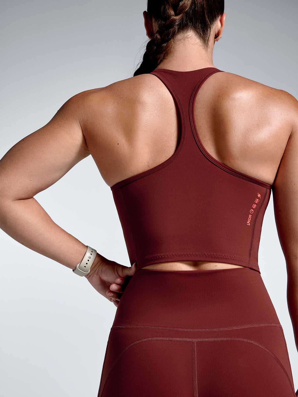 FEMME FATALE Longline Sports Bra Rust