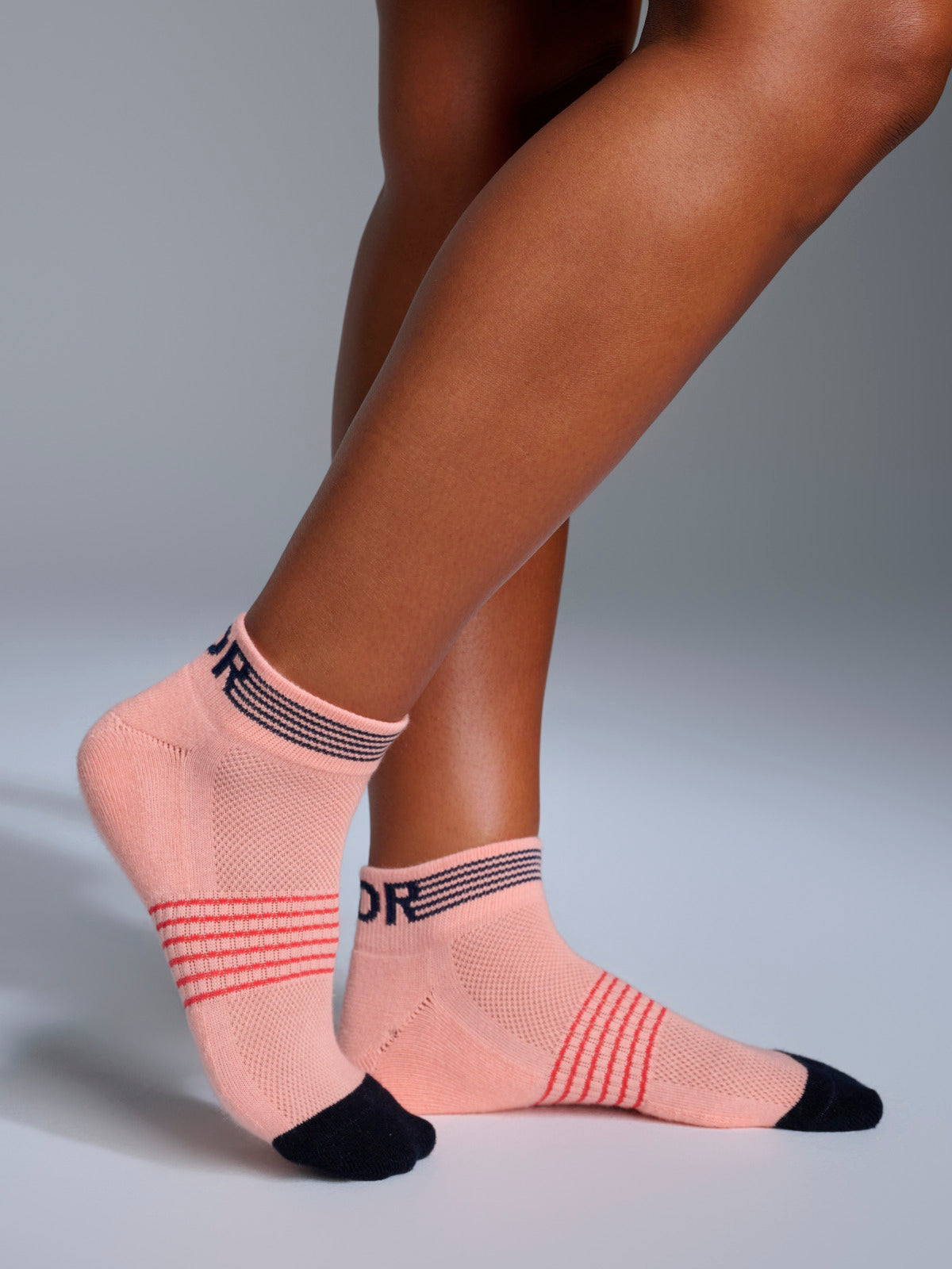 GRIT Ankle Sock Electric Peach