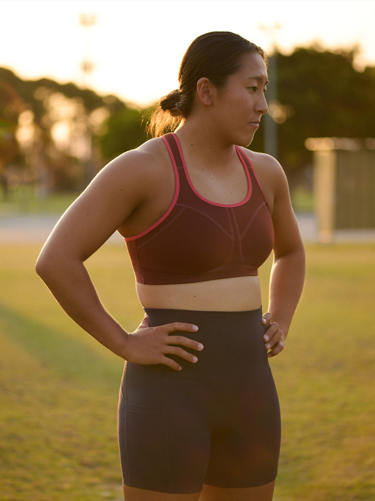 LOCKED + LOADED Sports Bra Rust