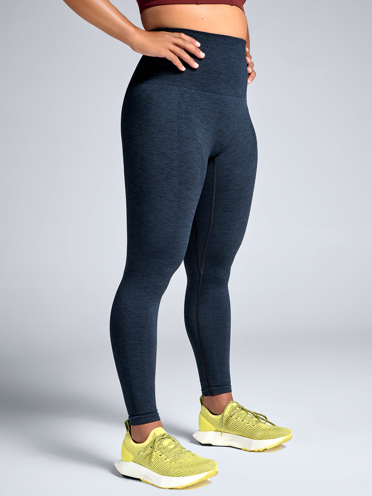 STREAMLINE MELANGE 7/8 Legging Midnight Marl