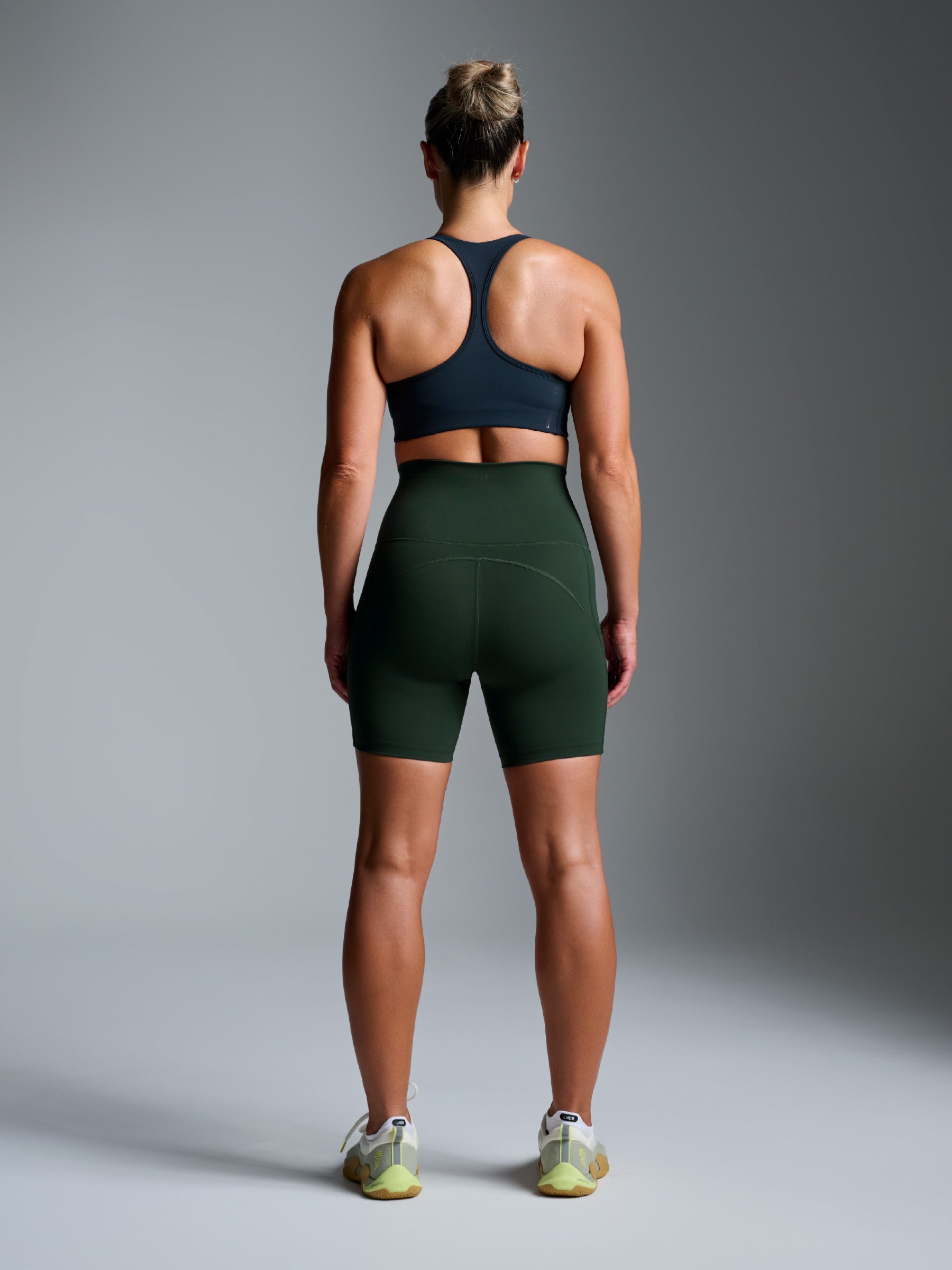 FATAL ATTRACTION 6" Super High Rise Bike Short Dark Green