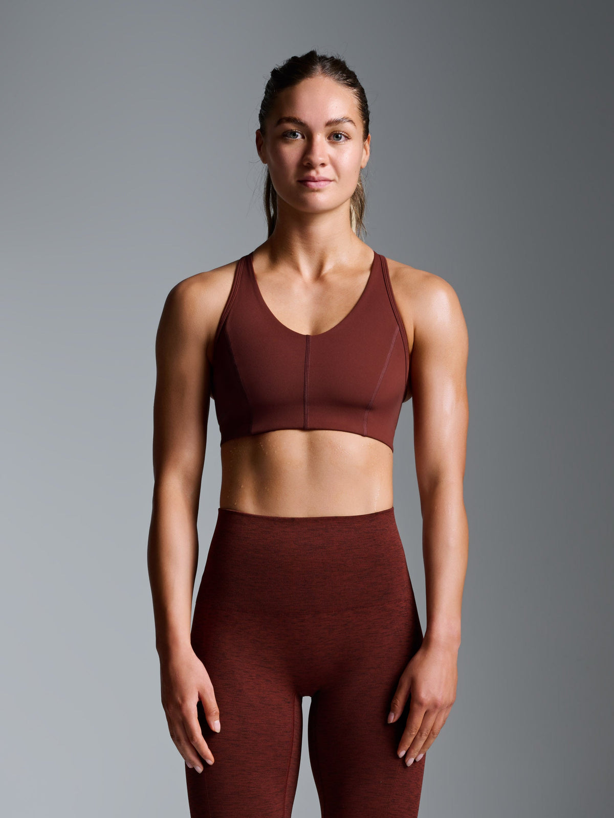 Rust Color Sports Bra FEMME FATALE Sports Bra Rust