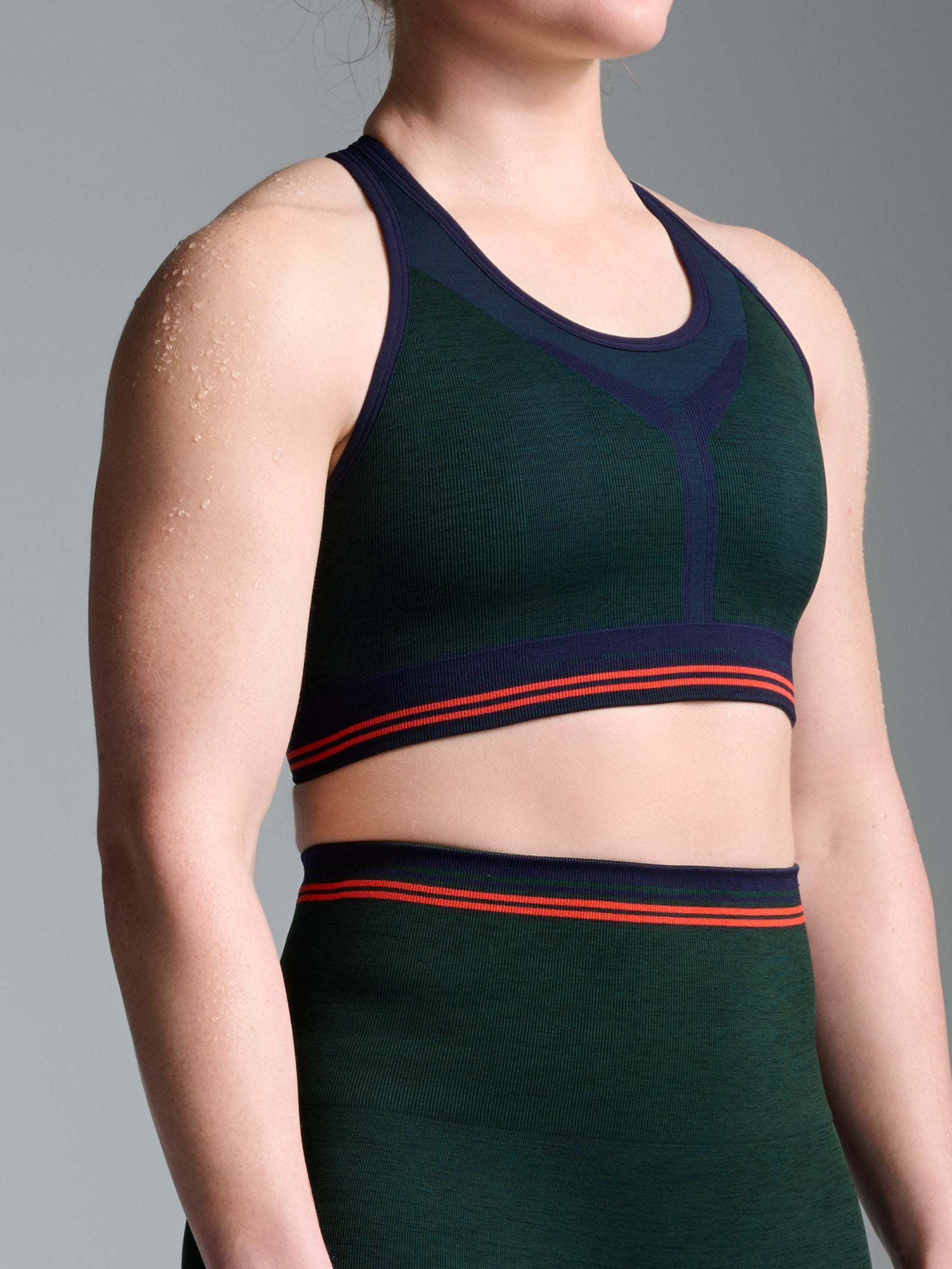RENEGADE Sports Bra Dark Green Marl